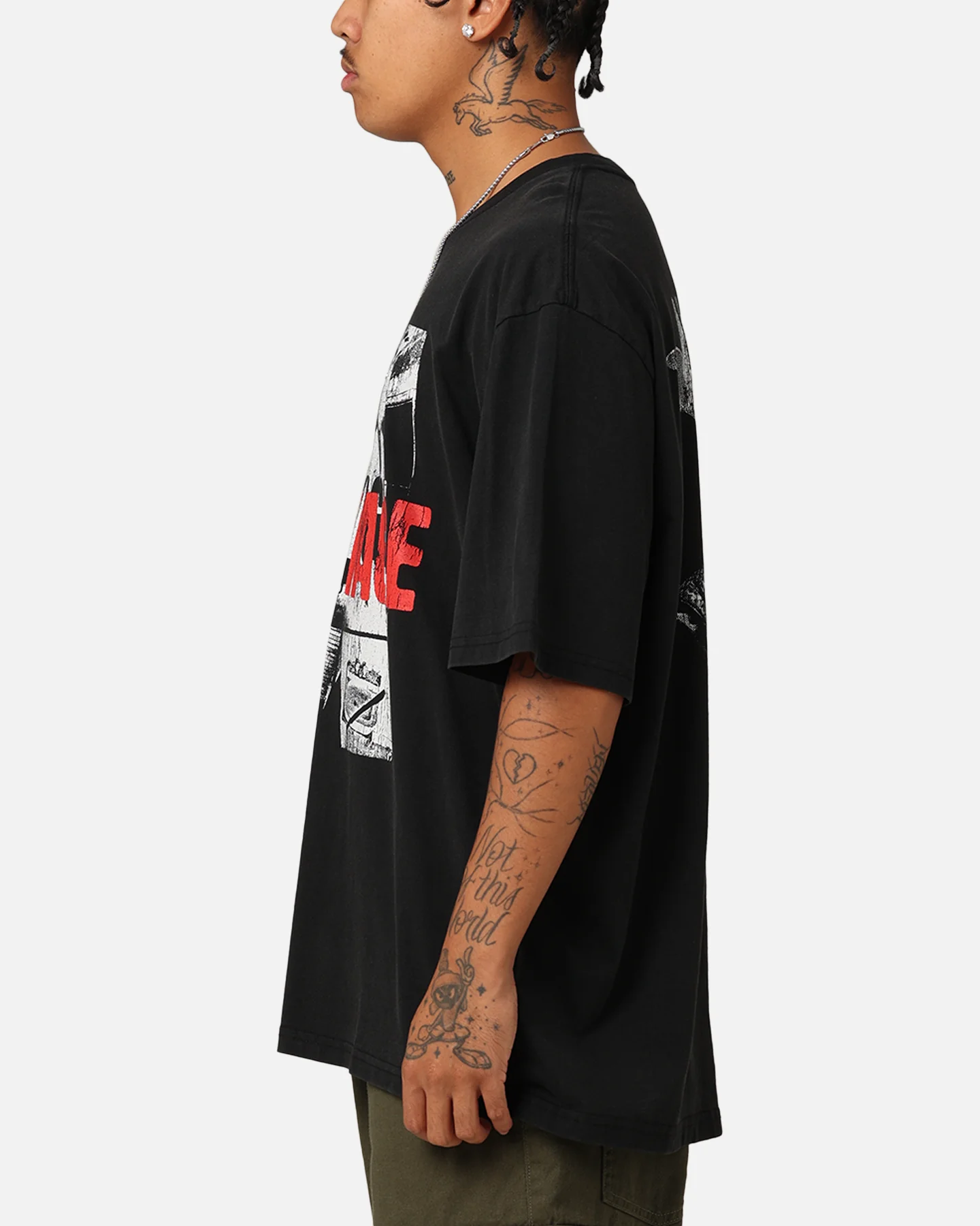21 Savage American Dream T-Shirt Washed Black - Image 5