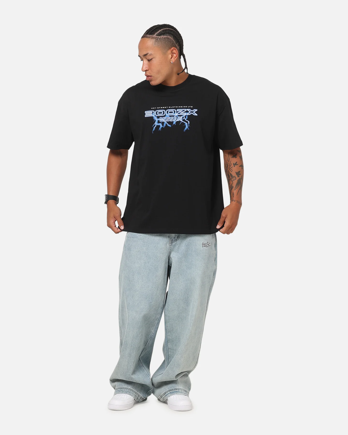 Key Street 300ZX T-Shirt Black - Image 4