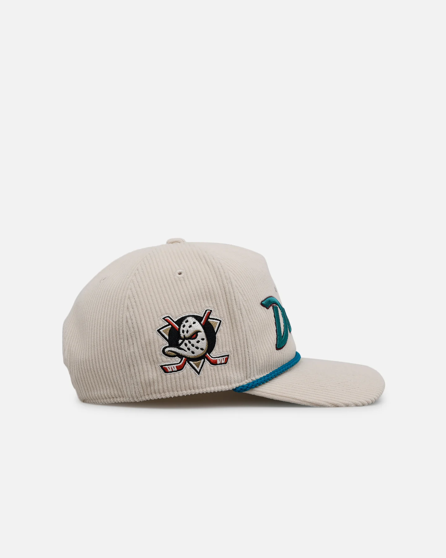 47 Brand Anaheim Ducks 'Natural Script' Premium Hitch Corduroy Snapback Natural - Image 4