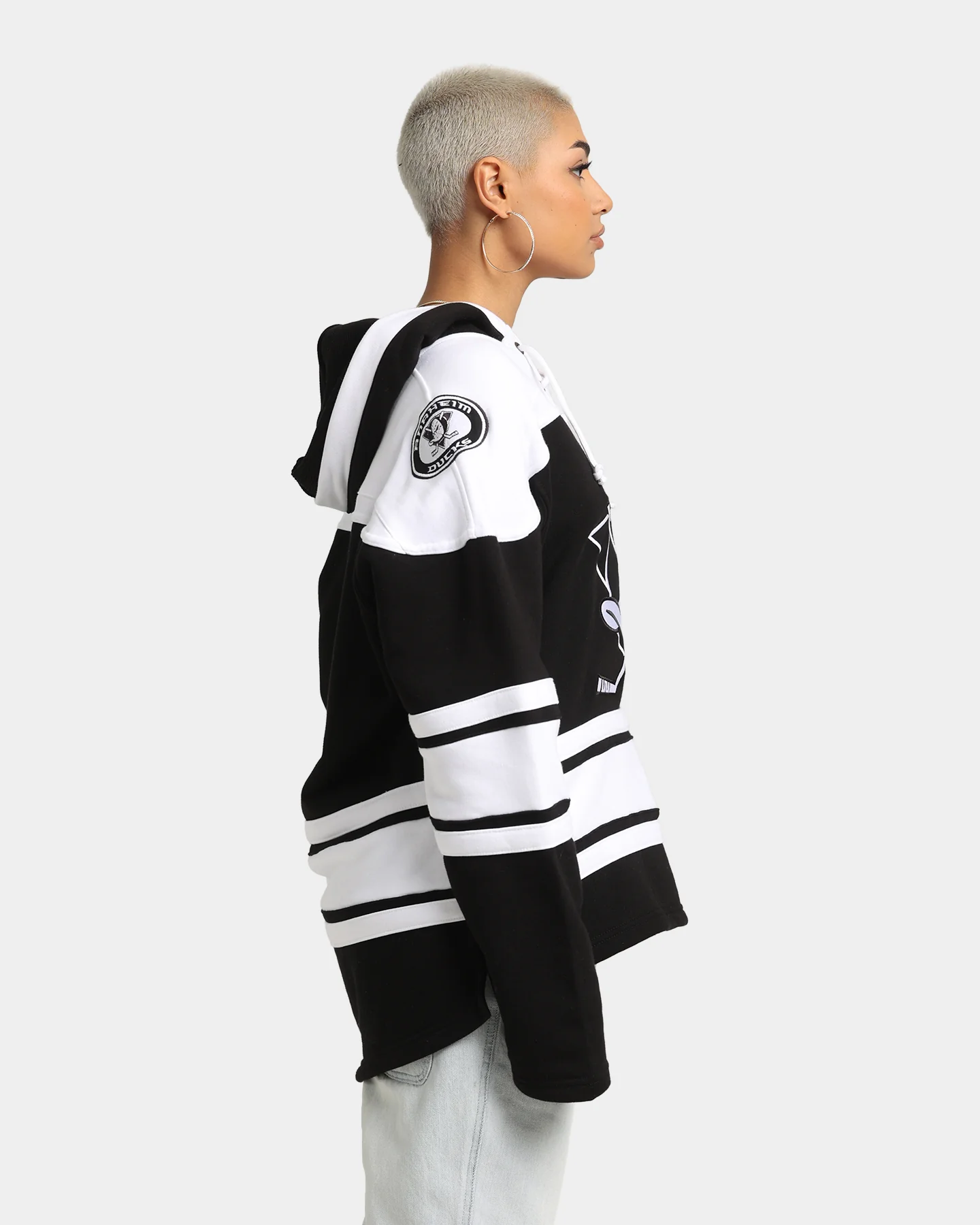 47 Brand Anaheim Ducks NHL Superior '47 Lacer Hoodie Jet Black - Image 5