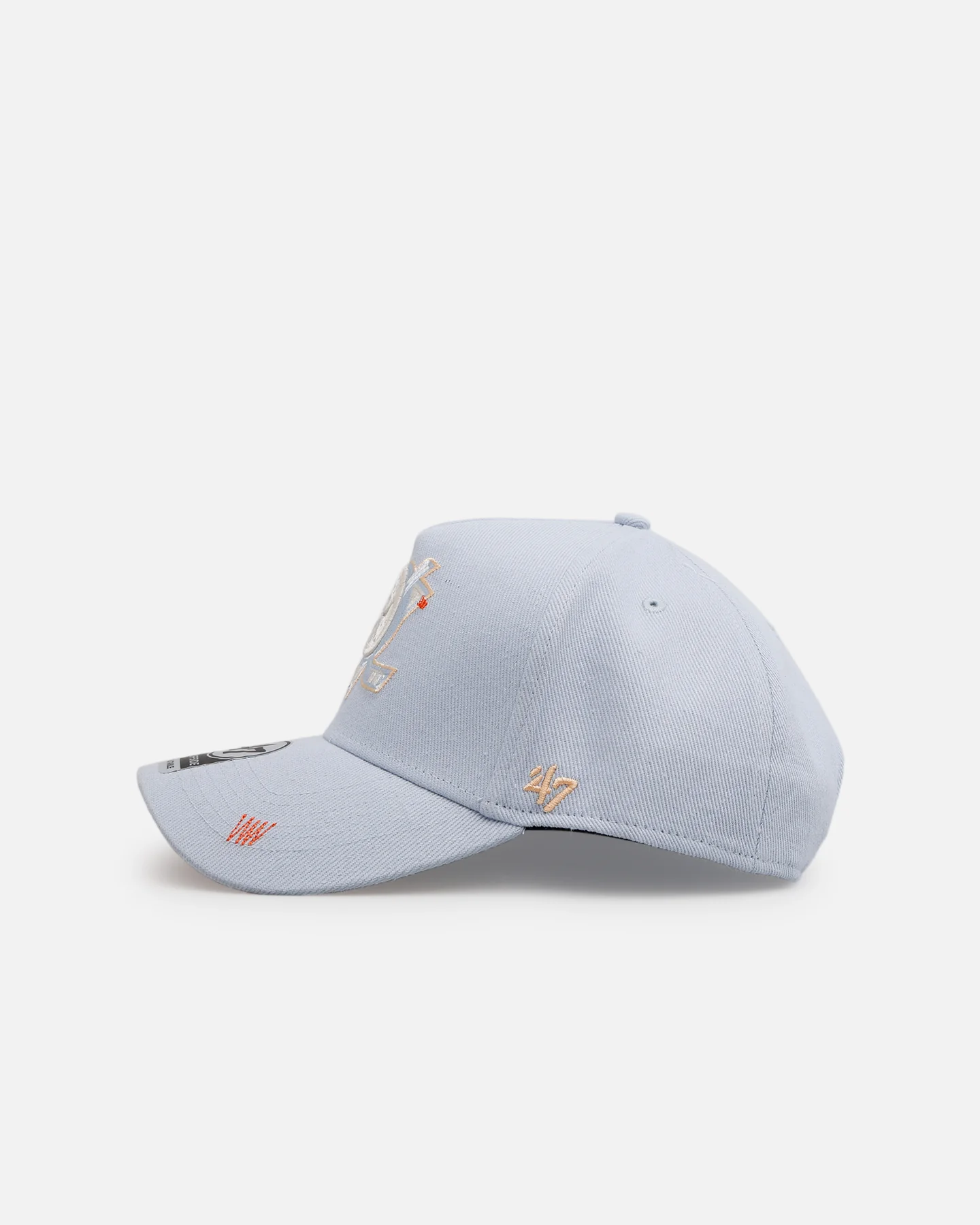 47 Brand Anaheim Ducks 'Overstitch' 47 Offside Snapback Light Blue - Image 4