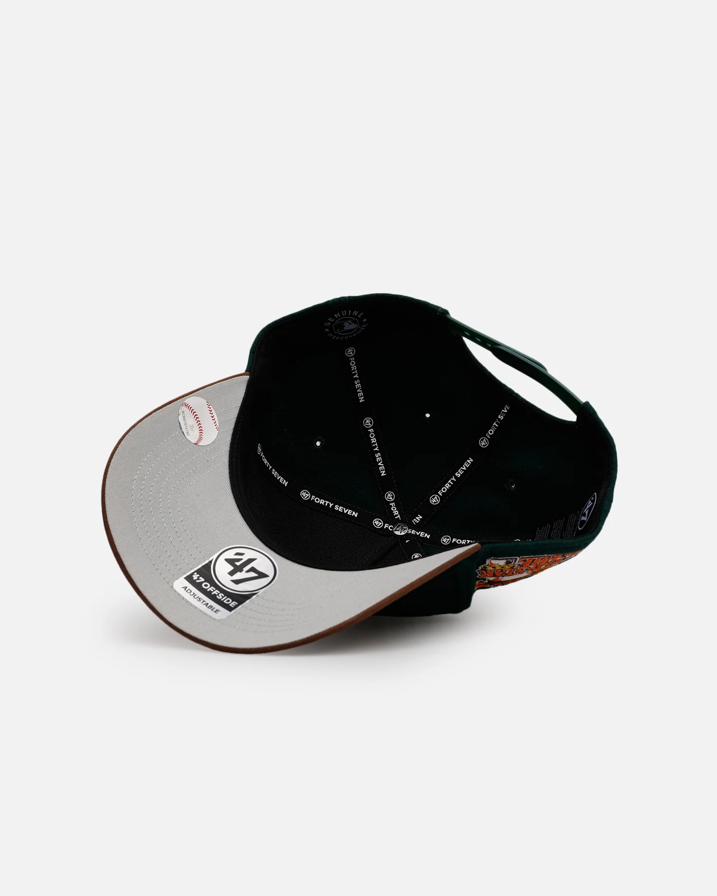 47 Brand Atlanta Braves 'Fall Leaves' 47 Offside Snapback Green/Brown - Image 7
