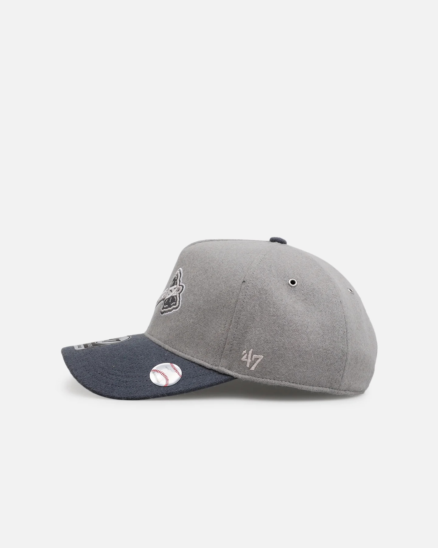 47 Brand Atlanta Braves 'Shades Of Gray' 47 Offside Snapback Cement - Image 5