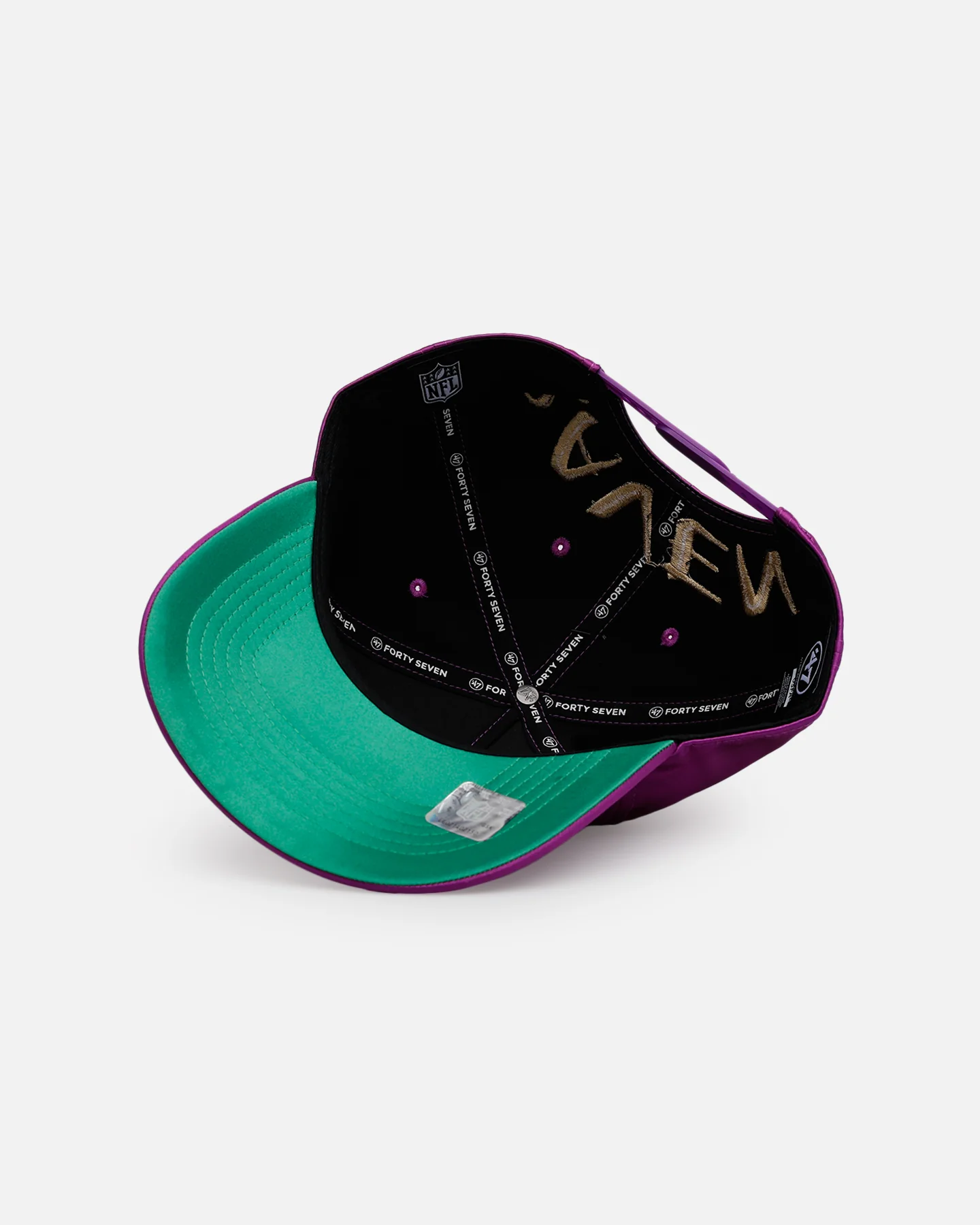 47 Brand Baltimore Ravens 'Silky Way' 47 Hitch Snapback Purple - Image 7