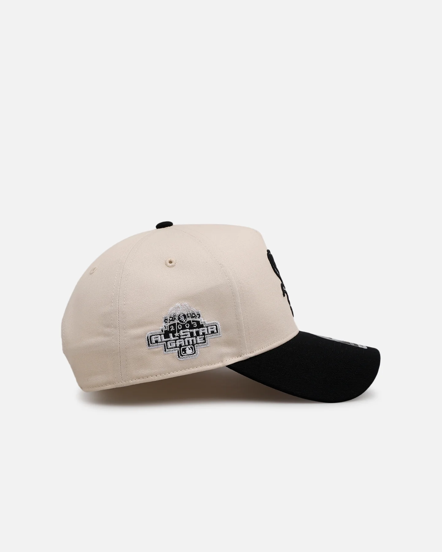 47 Brand Chicago White Sox 'Herringbone' 47 Offside Snapback Natural/Black - Image 3