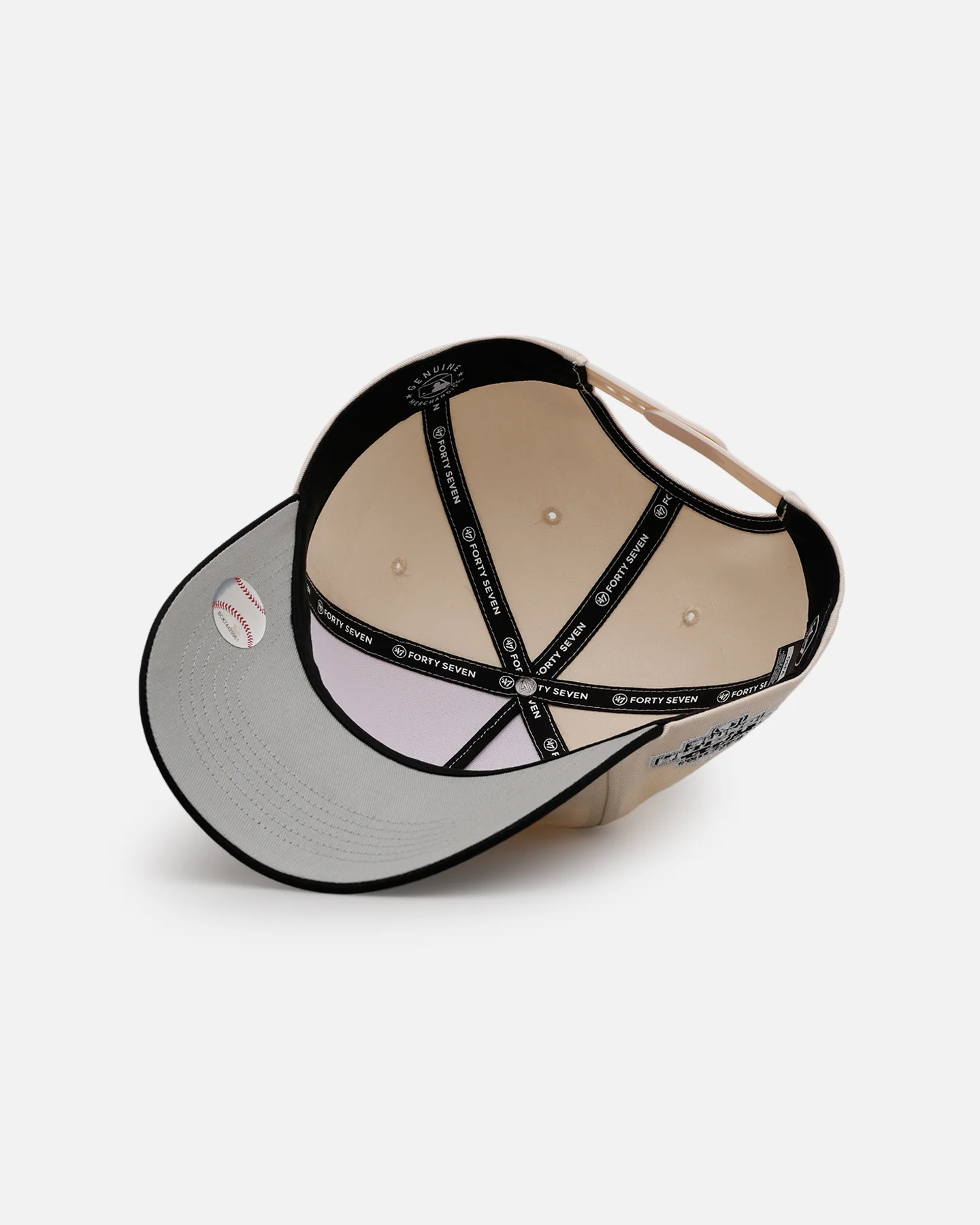 47 Brand Chicago White Sox 'Herringbone' 47 Offside Snapback Natural/Black - Image 6
