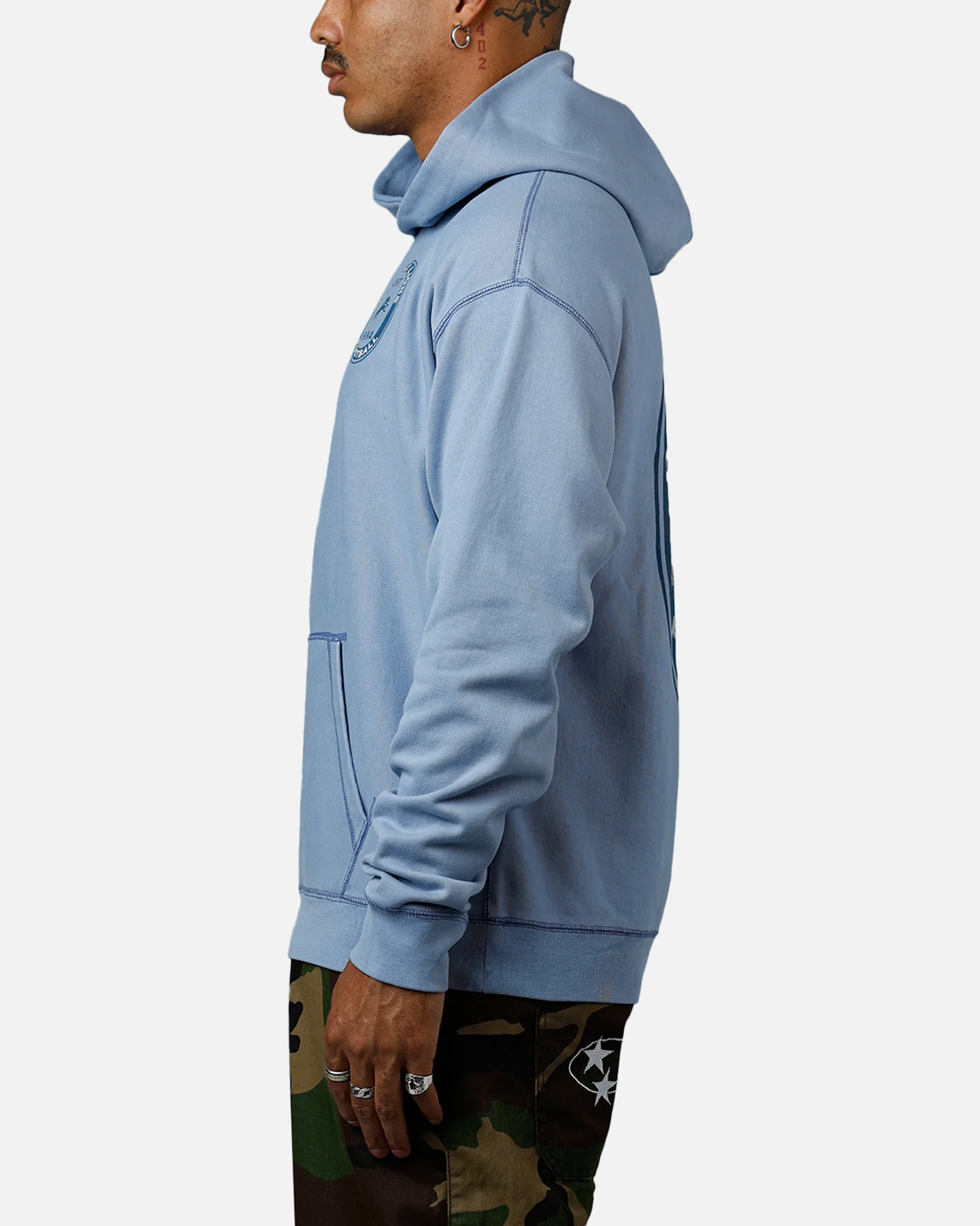 47 Brand Detroit Lions Boot Path Hoodie Blue - Image 5