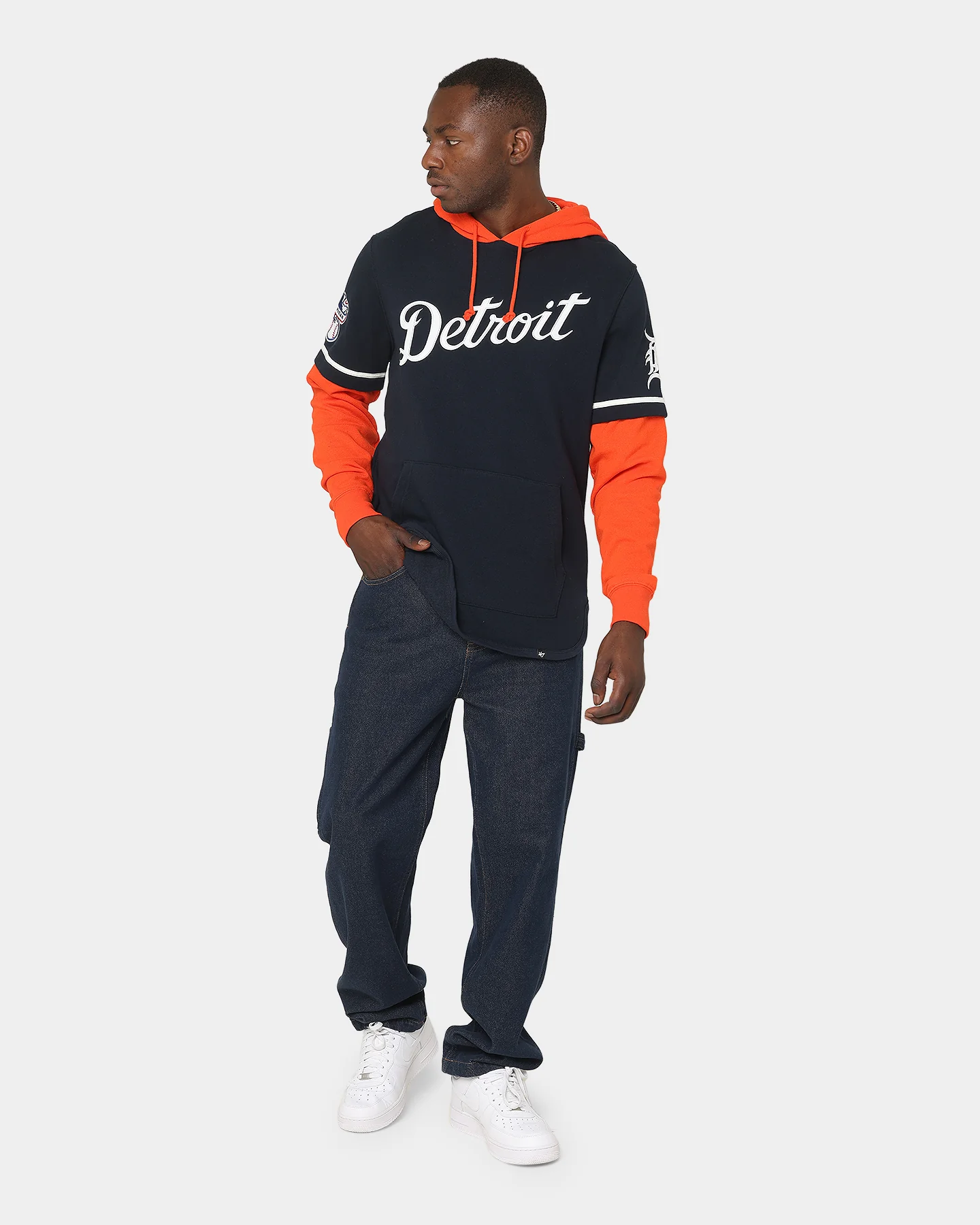 47 Brand Detroit Tigers Shortstop Hoodie Fall Navy - Image 2