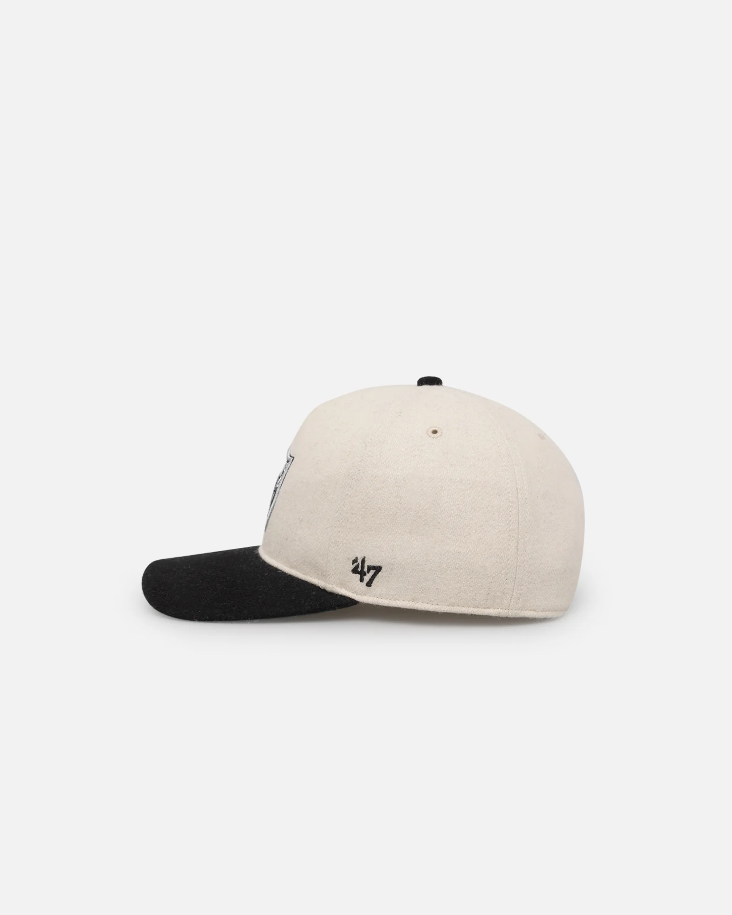 47 Brand Las Vegas Raiders Legacy Wooly Sure Shot Snapback Natural/Black - Image 4