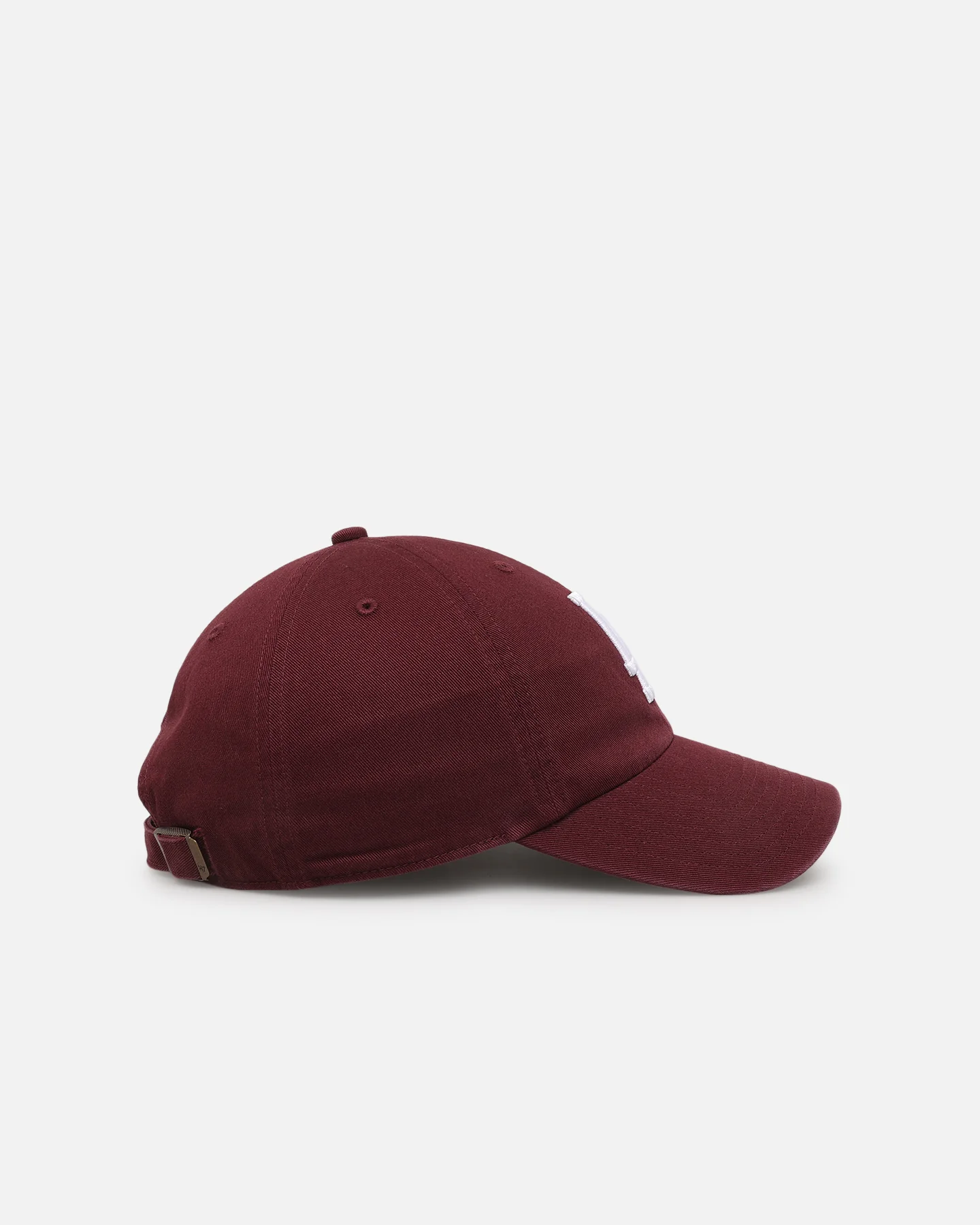 47 Brand Los Angeles Dodgers 'Ballpark' 47 Clean Up Strapback Dark Maroon - Image 3