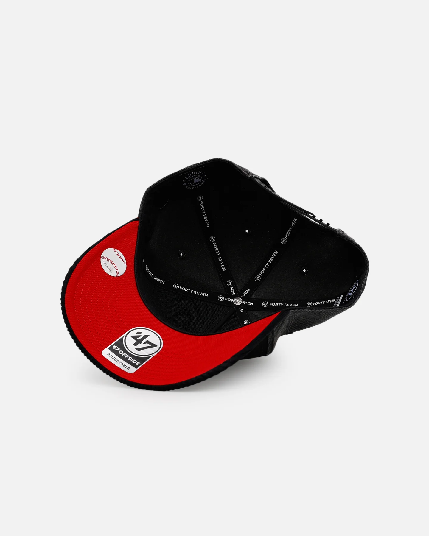 47 Brand Los Angeles Dodgers 'Black & Red' 47 Offside Snapback Black/Red - Image 7