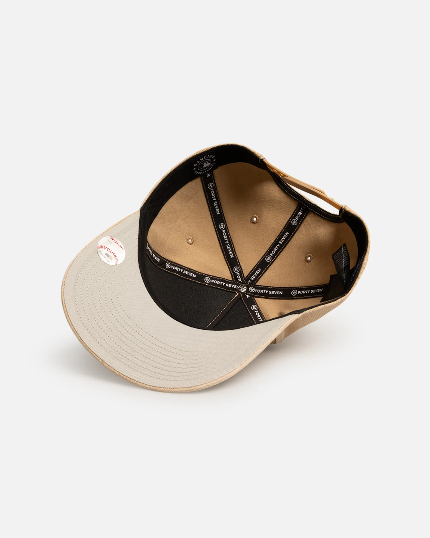 47 Brand Los Angeles Dodgers 'Raised Chain' 47 Offside Snapback Khaki - Image 6