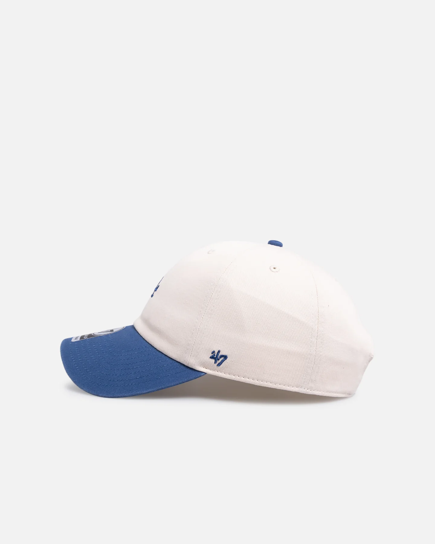 47 Brand Los Angeles Dodgers 'Two Tone' 47 Clean Up Strapback White/Blue - Image 4