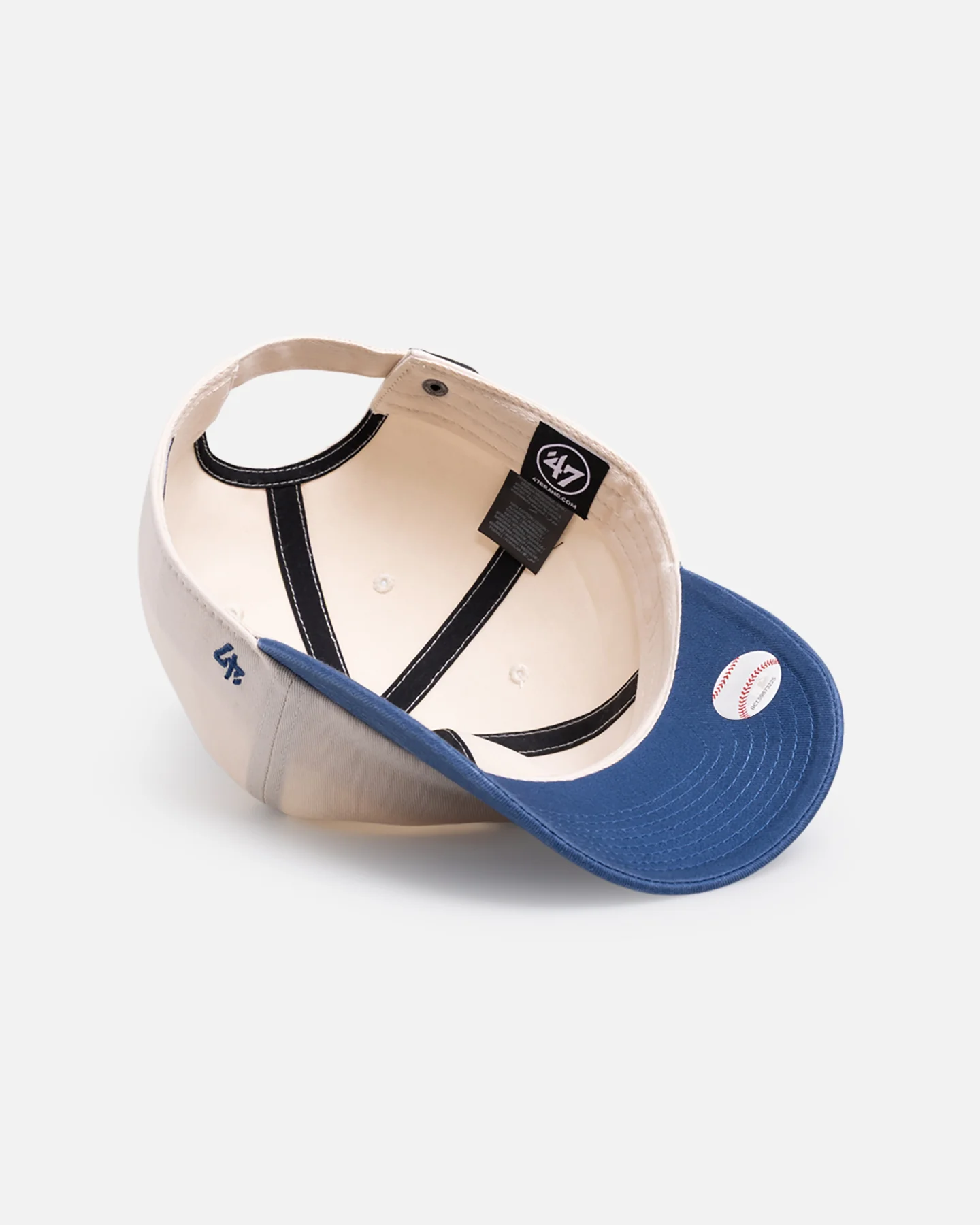 47 Brand Los Angeles Dodgers 'Two Tone' 47 Clean Up Strapback White/Blue - Image 6