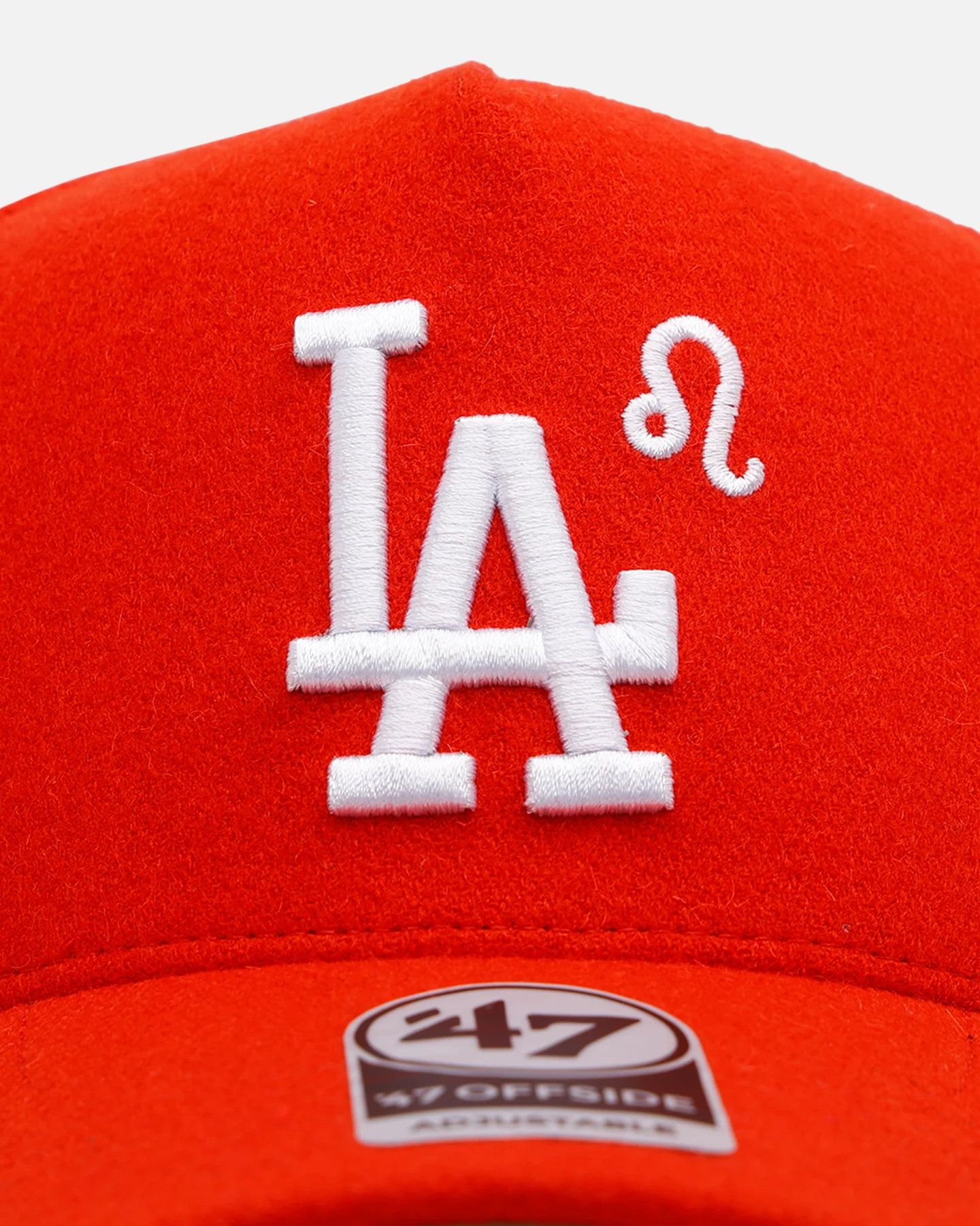 47 Brand Los Angeles Dodgers 'Zodiac' Leo 47 Offside Snapback Orange - Image 6