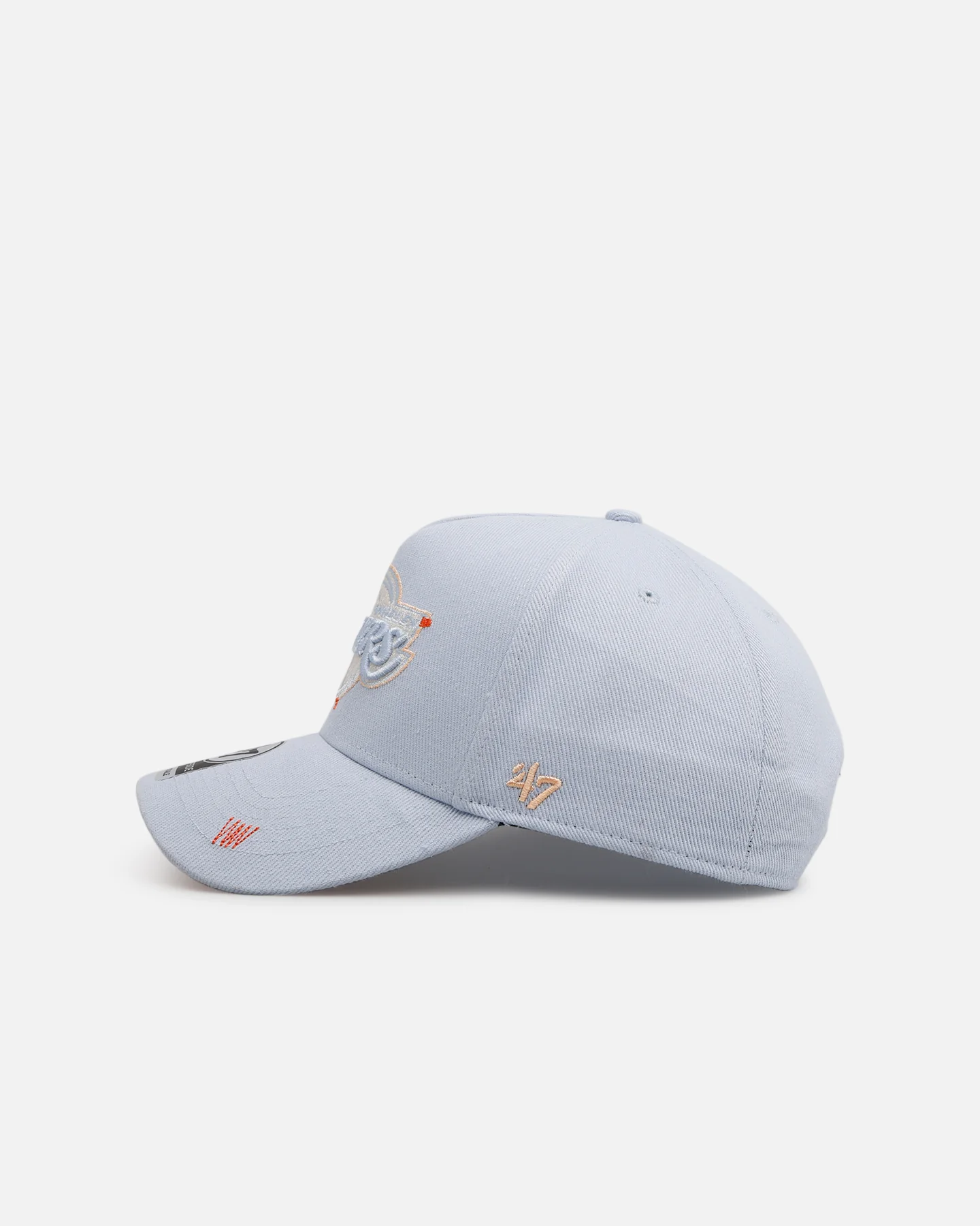 47 Brand Los Angeles Lakers 'Overstitch' 47 Offside Snapback Light Blue - Image 4