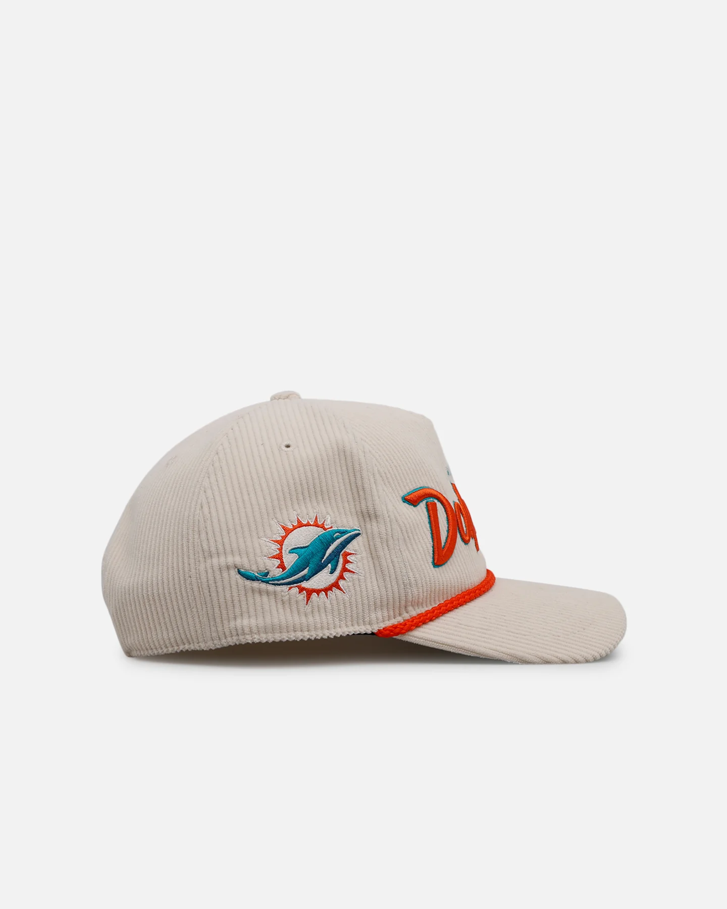 47 Brand Miami Dolphins 'Natural Script' Premium Hitch Corduroy Snapback Natural - Image 4