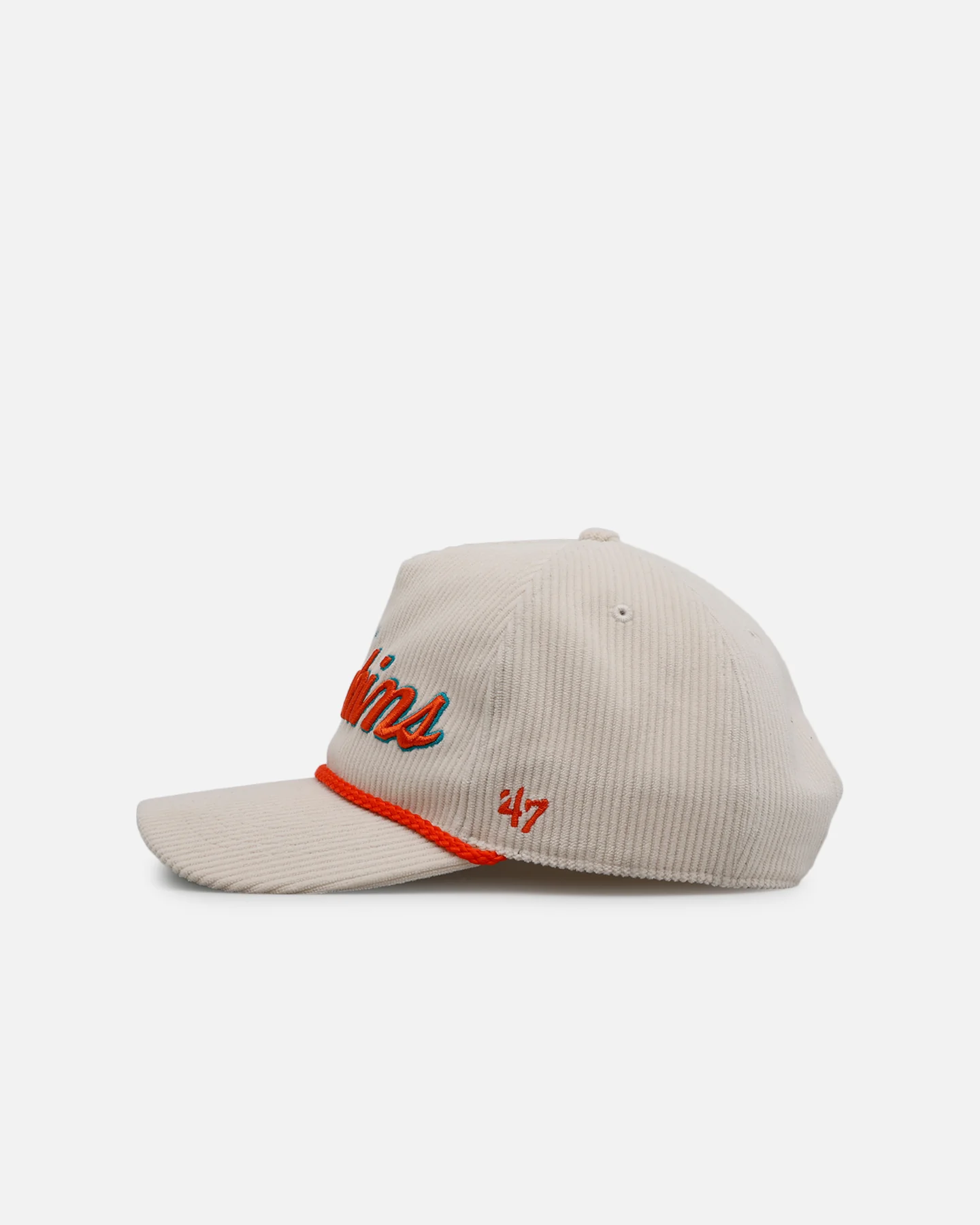 47 Brand Miami Dolphins 'Natural Script' Premium Hitch Corduroy Snapback Natural - Image 5