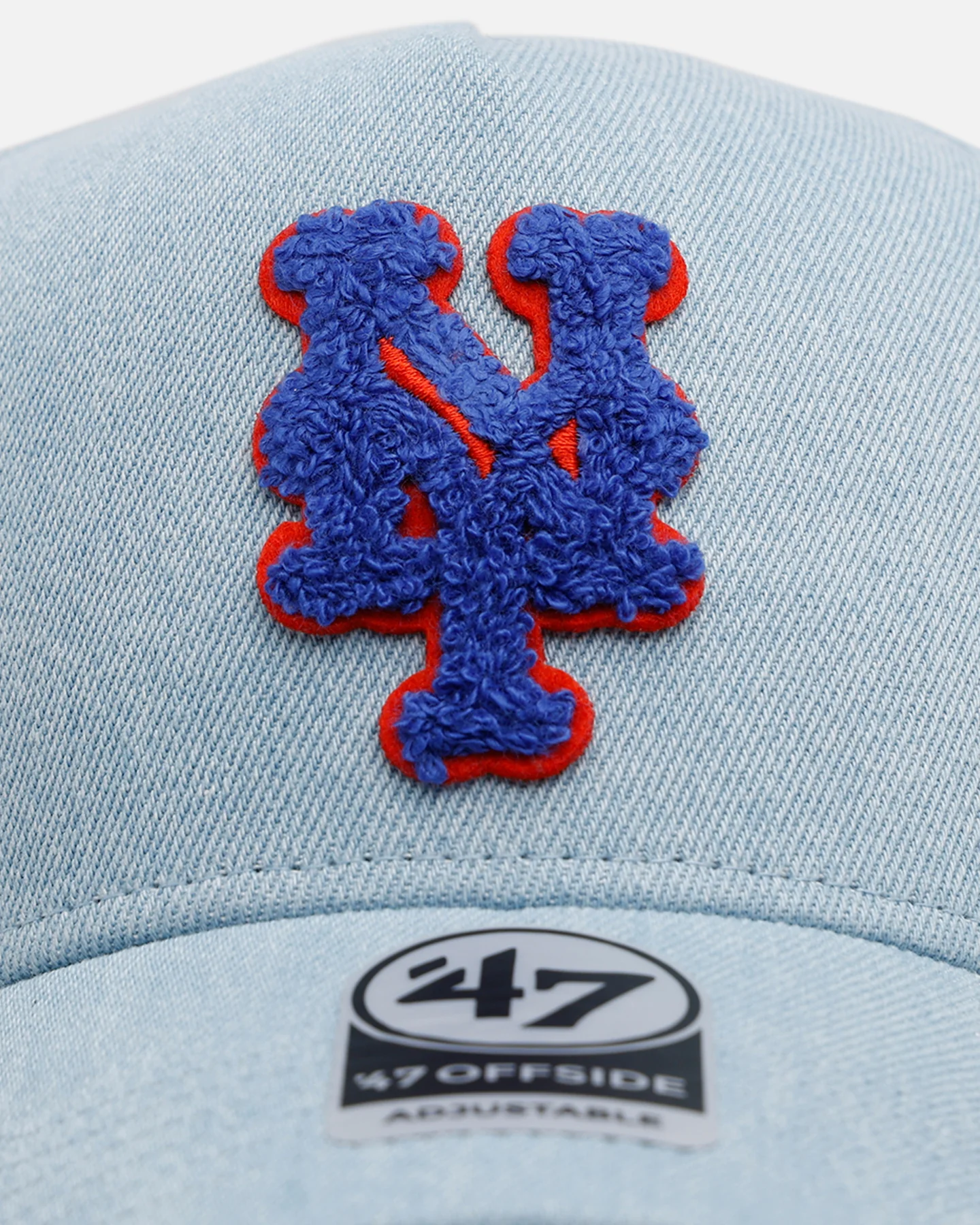 47 Brand New York Mets 'Denim Chenille' 47 Offside Snapback Denim - Image 5
