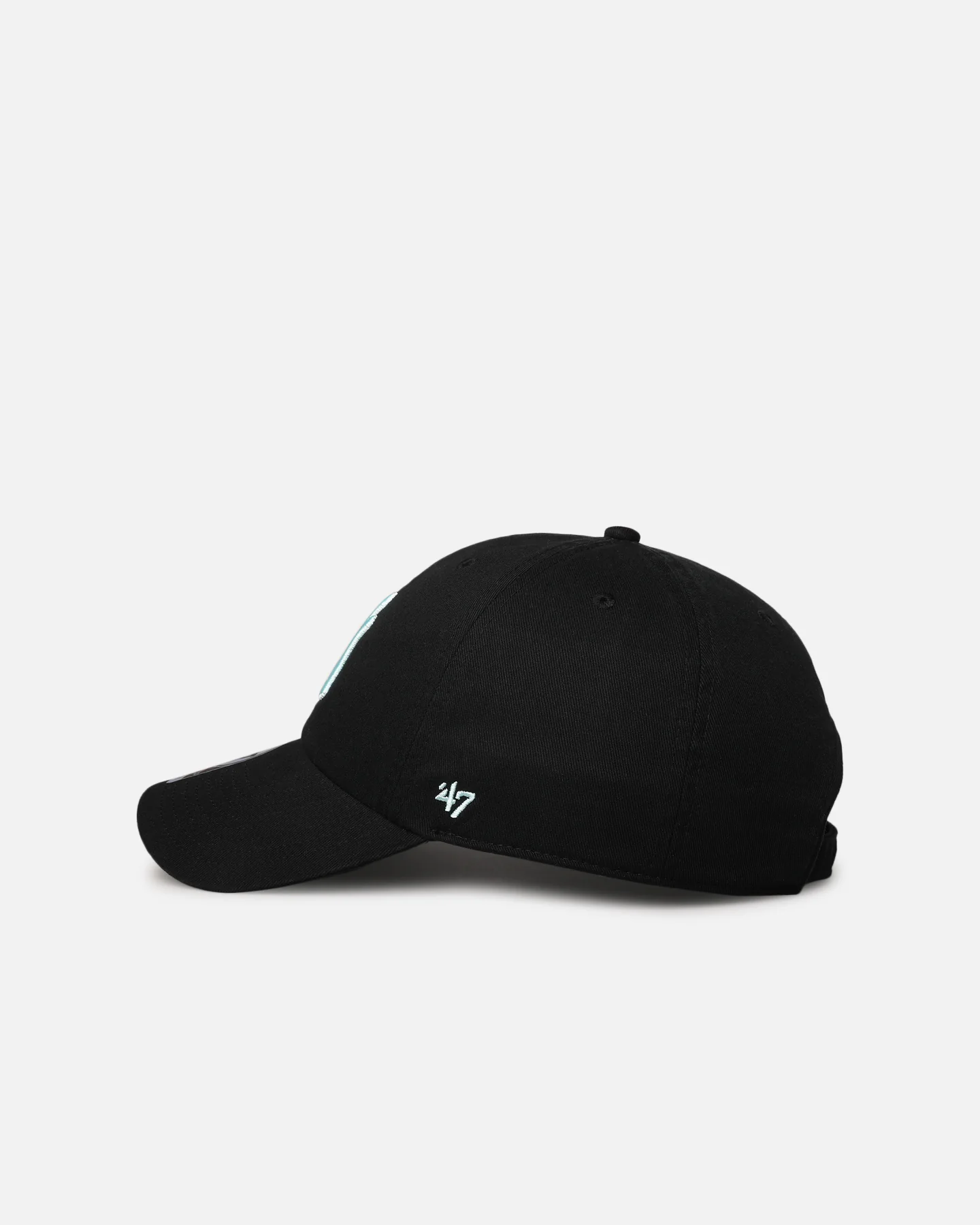 47 Brand New York Yankees 47 Clean Up Strapback Black/Turquoise - Image 4