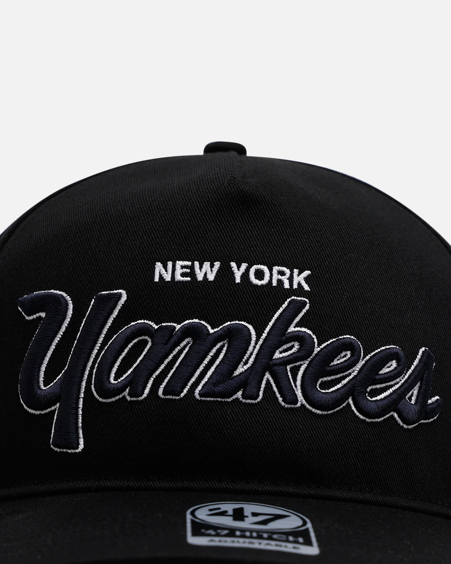 47 Brand New York Yankees 'Black Dome Script' 47 Hitch Snapback Black - Image 5