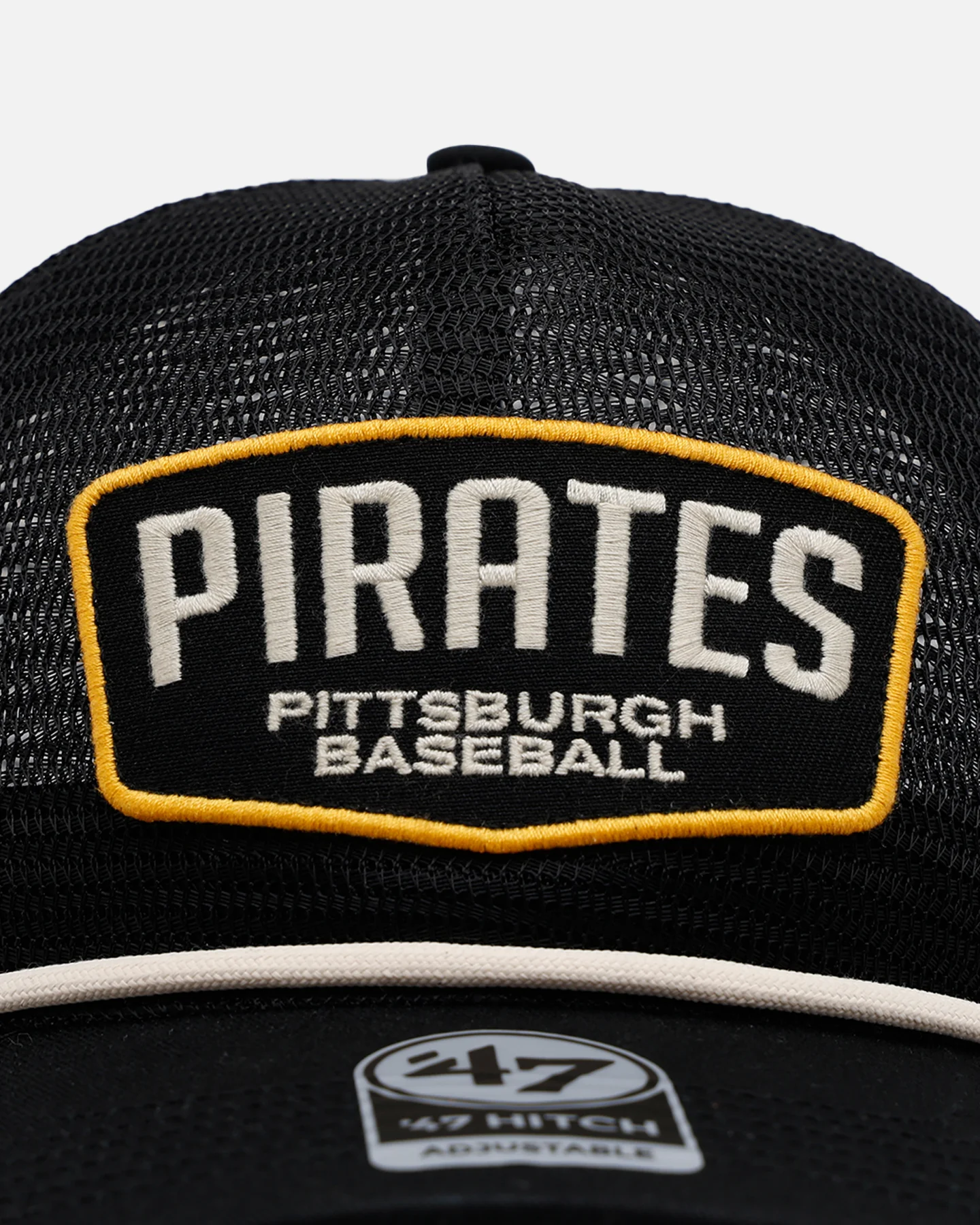 47 Brand Pittsburgh Pirates 'Mesh' Hitch Trucker Snapback Black - Image 5