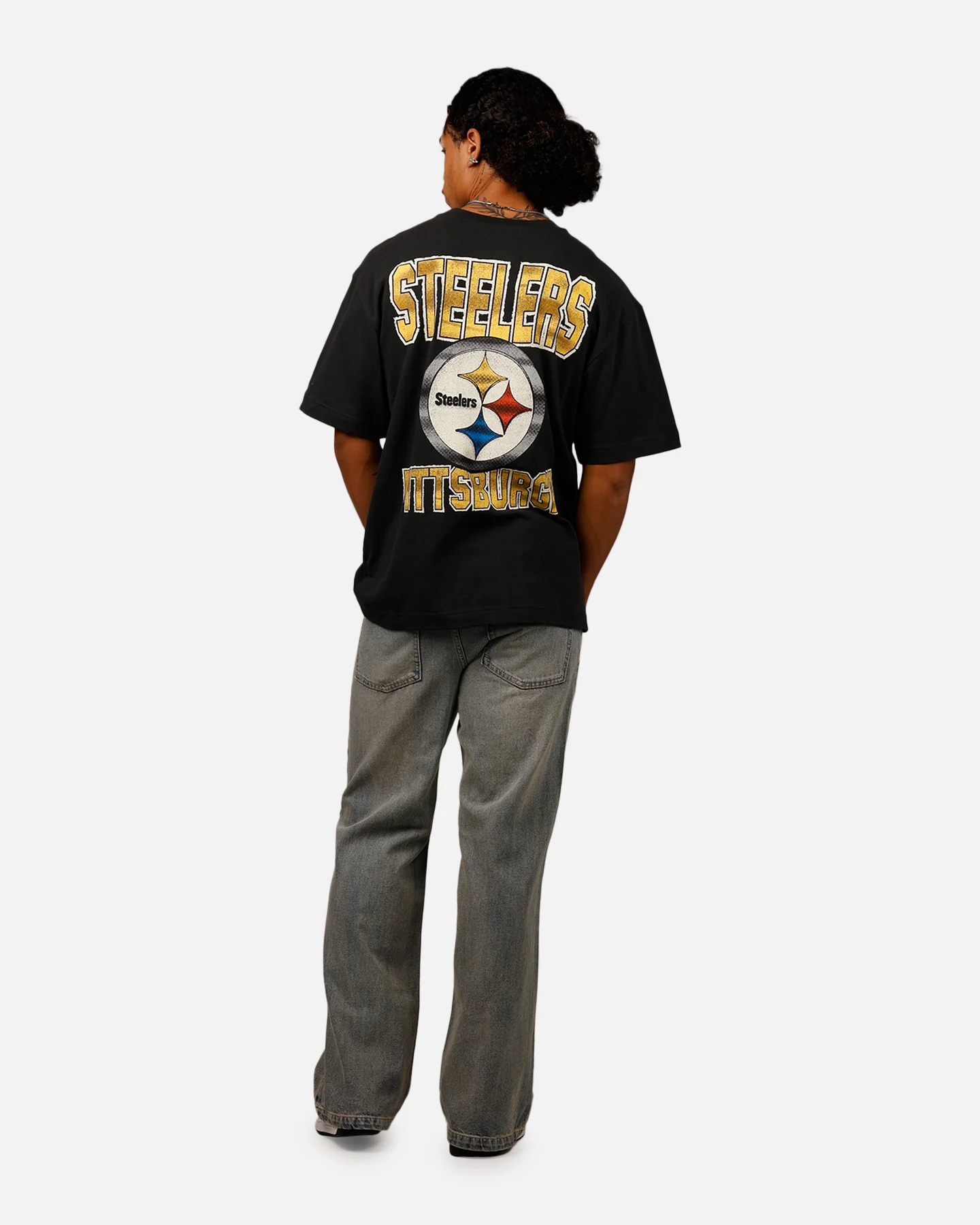 47 Brand Pittsburgh Steelers 'NFL Trophy Case' Premium T-Shirt Black - Image 6