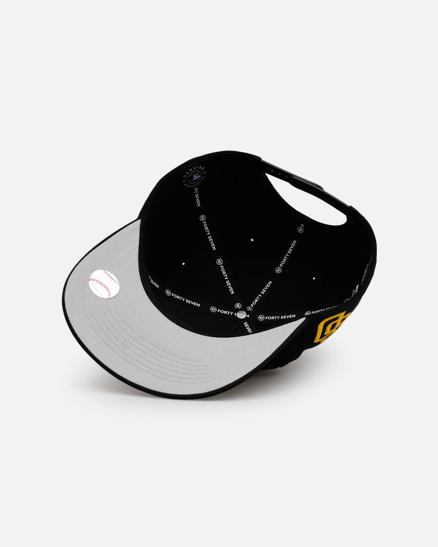 47 Brand San Diego Padres 'Black Dome Script' 47 Hitch Snapback Black - Image 6
