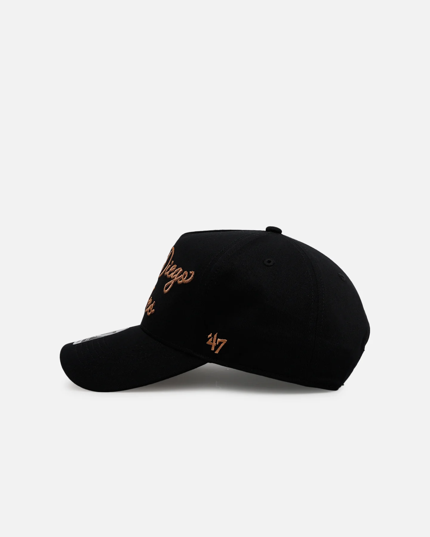 47 Brand San Diego Padres 'Round Em Up' '47 Offside Snapback Black - Image 4
