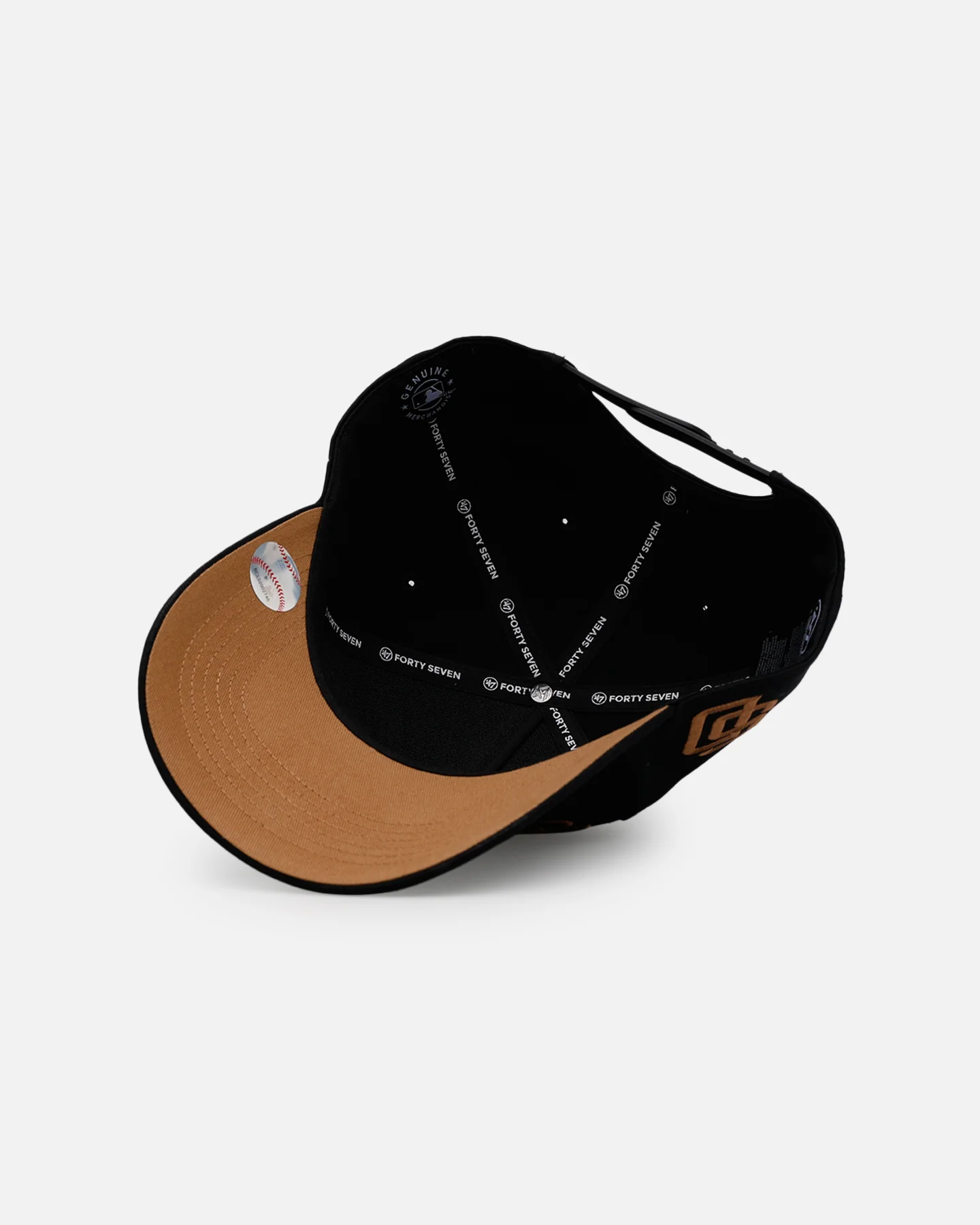 47 Brand San Diego Padres 'Round Em Up' '47 Offside Snapback Black - Image 6