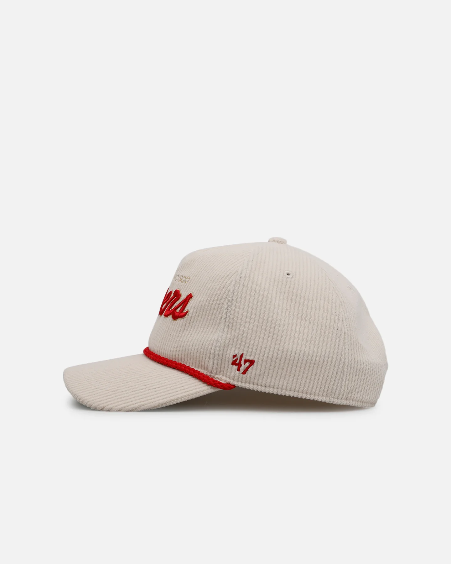 47 Brand San Francisco 49ers 'Natural Script' Premium Hitch Corduroy Snapback Natural - Image 5