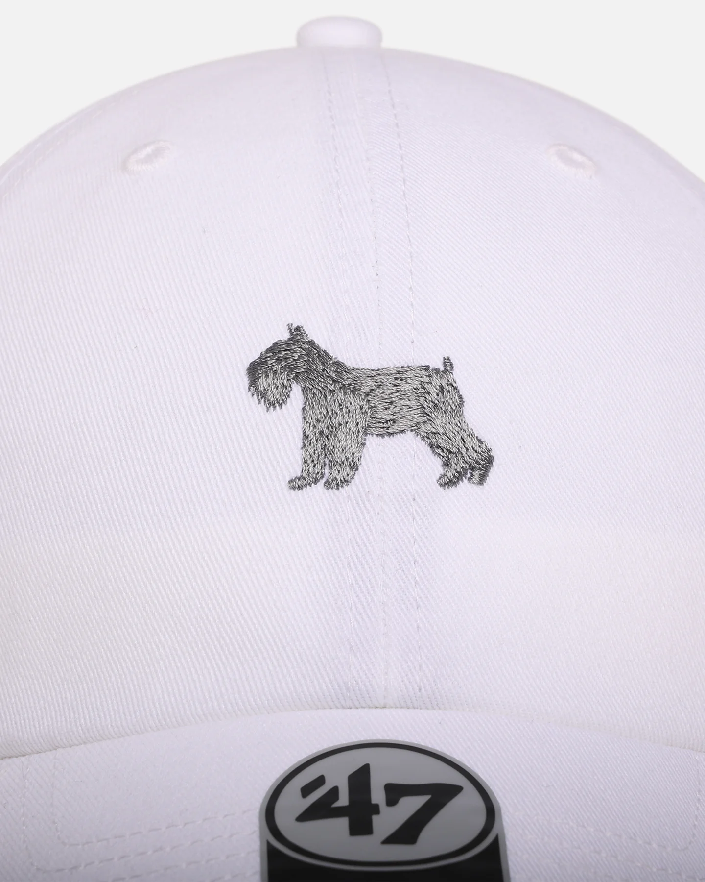 47 Brand Schnauzer 'Dog Collection' 47 Clean Up Strapback White - Image 5