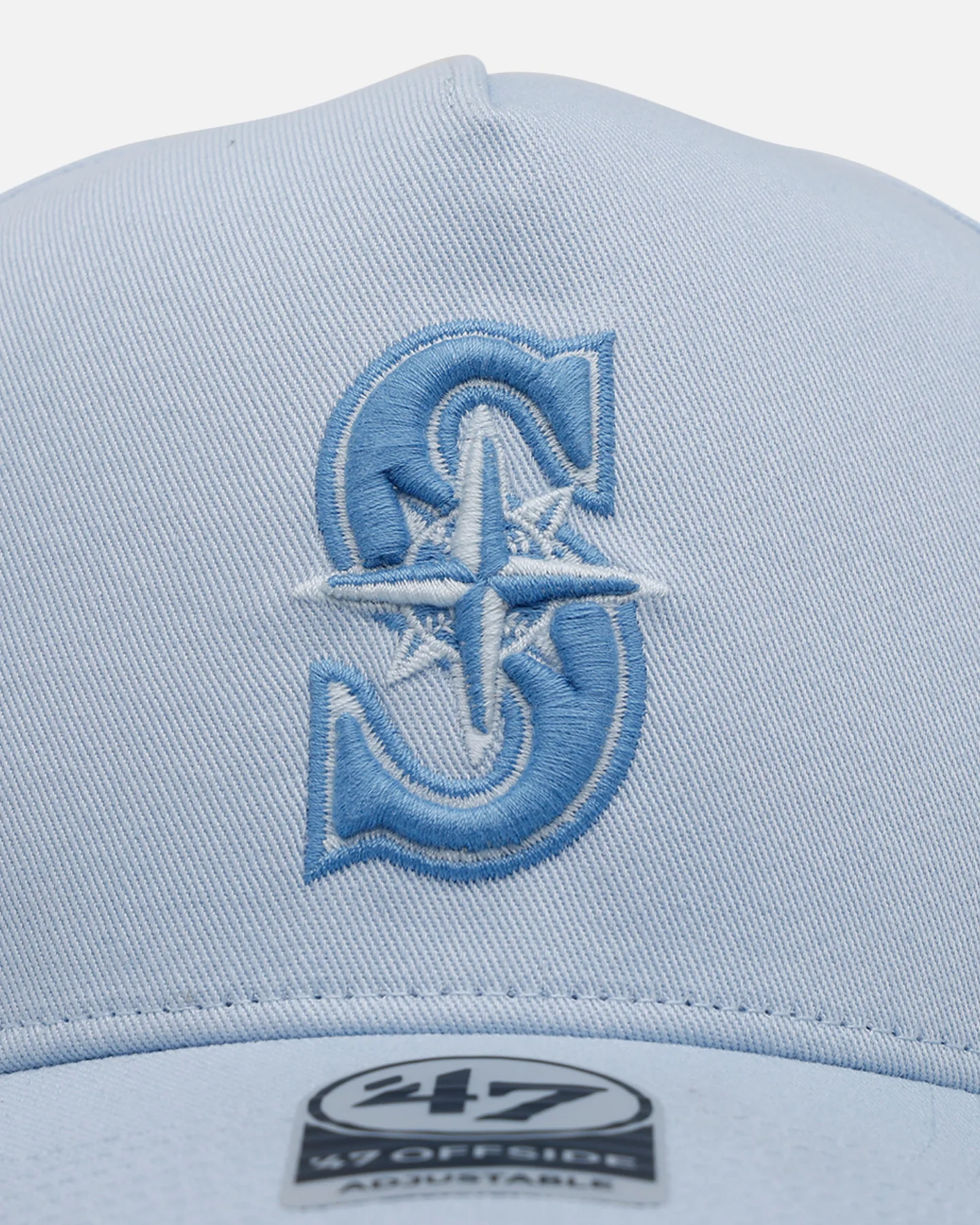 47 Brand Seattle Mariners 'Contemporary Basics' Offside DT Snapback Light Blue - Image 5