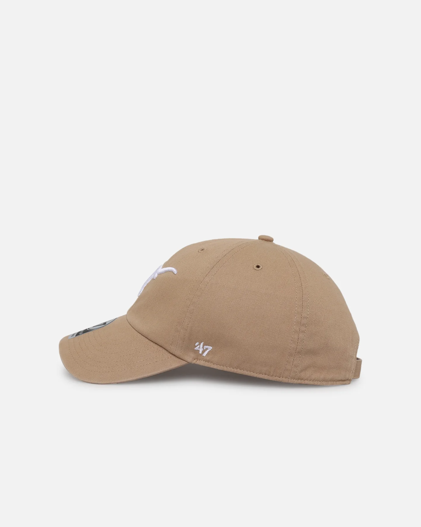 47 Brand Texas Longhorns 47 Clean Up Strapback Khaki/White - Image 4