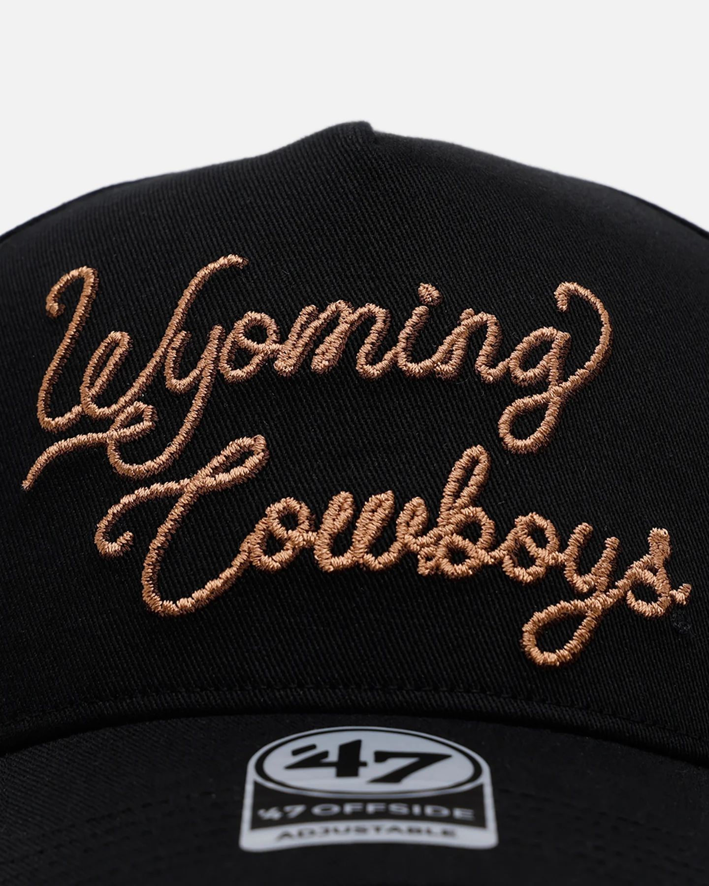 47 Brand Wyoming Cowboys 'Round Em Up' '47 Offside Snapback Black - Image 5