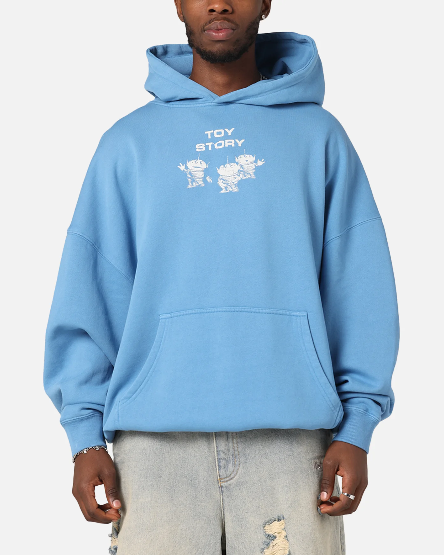 73Studio Disney Pixar Toy Story Coming Soon Premium Hoodie Washed Blue - Image 2