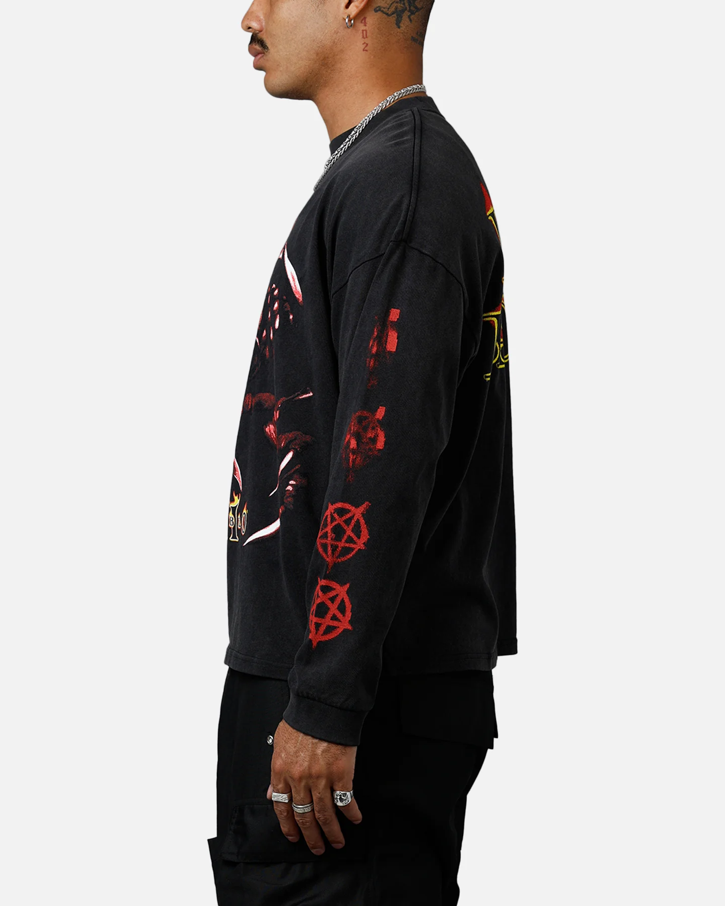 73Studio X Diablo II Halloween Evil Has Survive Long Sleeve T-Shirt Black - Image 5