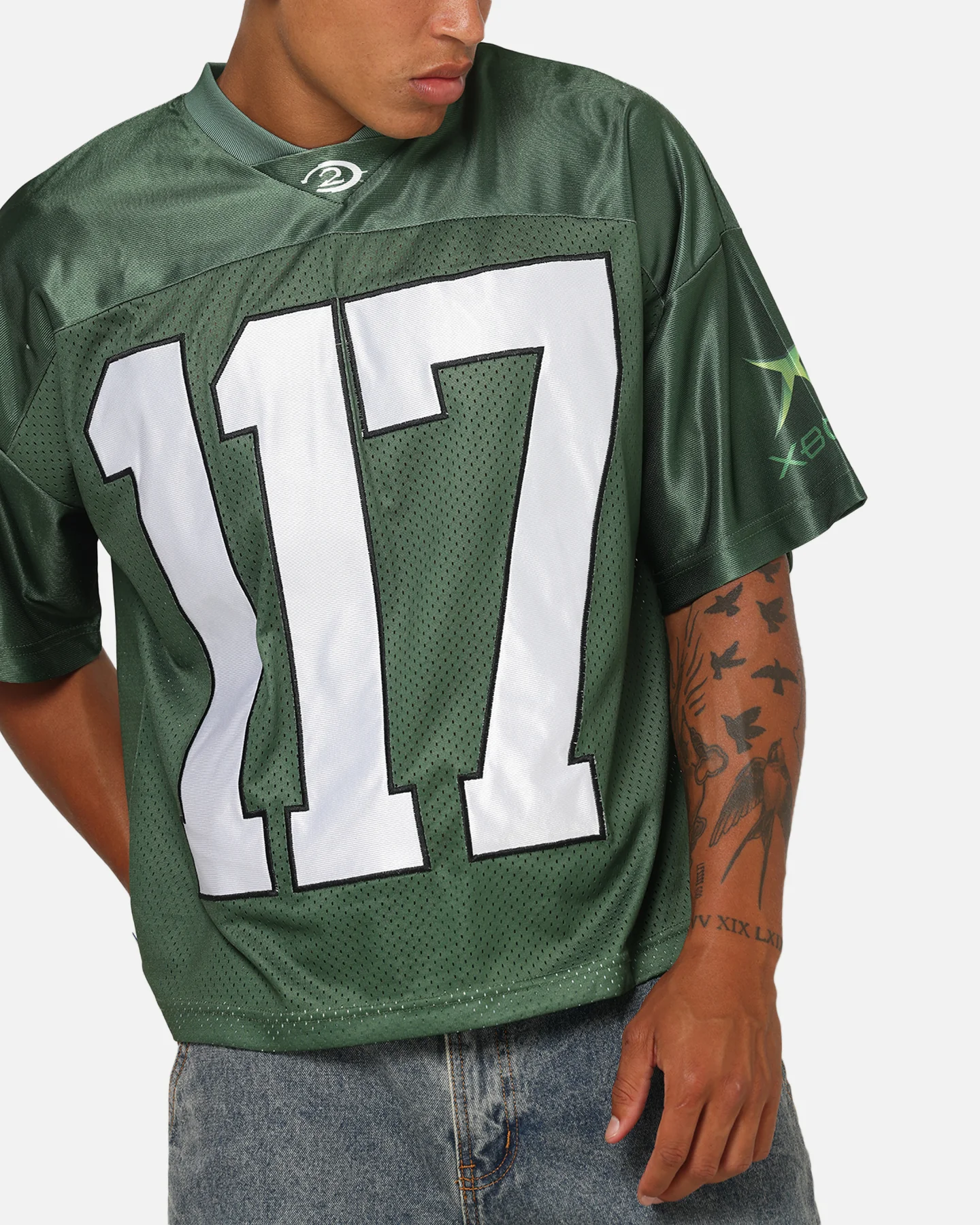 73Studio X Halo 2 Spartan 117 Football Jersey Forest Green - Image 7