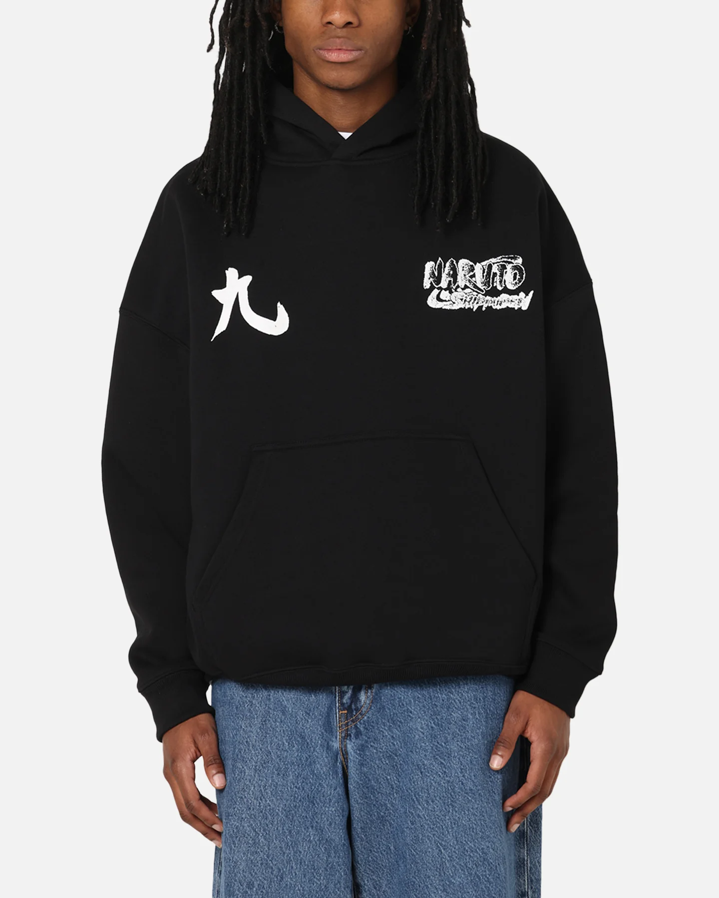 73Studio X Naruto Shippuden Kurama Premium Hoodie Black - Image 2