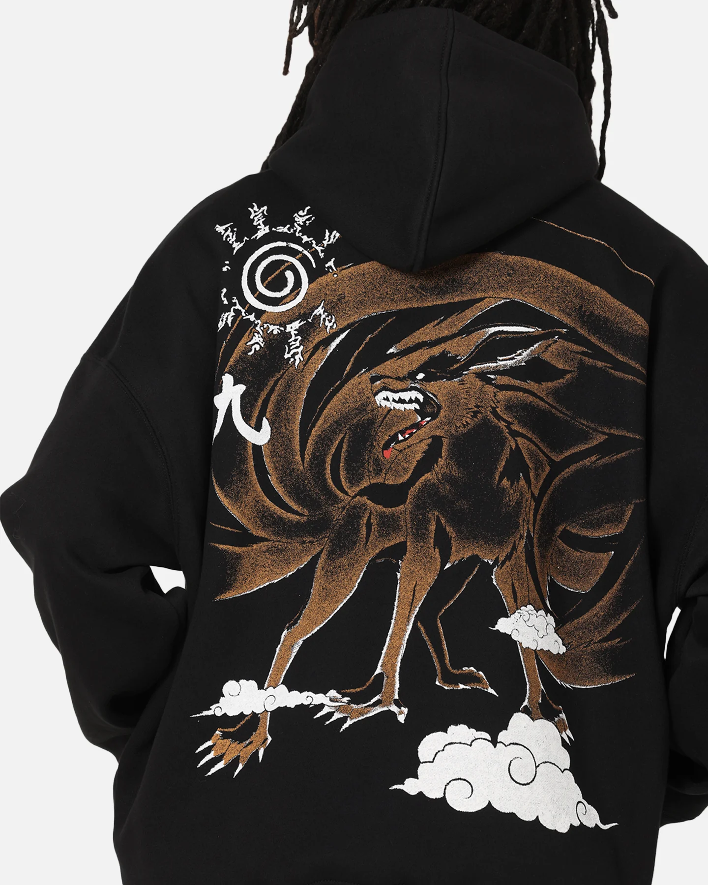 73Studio X Naruto Shippuden Kurama Premium Hoodie Black - Image 7