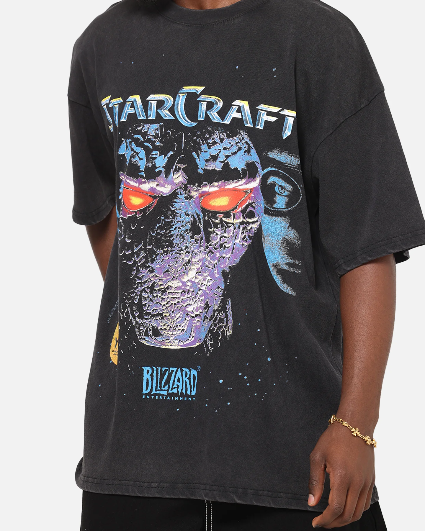 73Studio X Starcraft '98 Cover Heavy T-Shirt Black Wash - Image 8