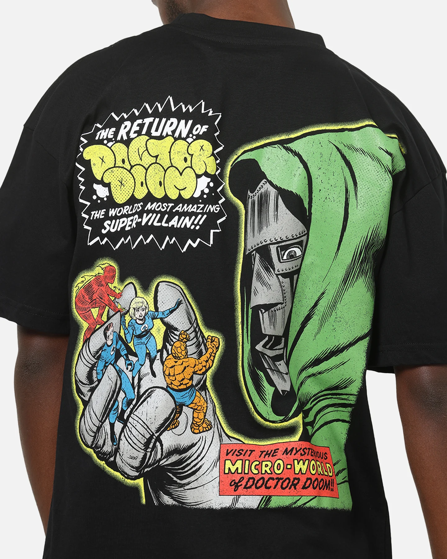 73Studio Marvel Dr Doom T-Shirt Black - Image 7