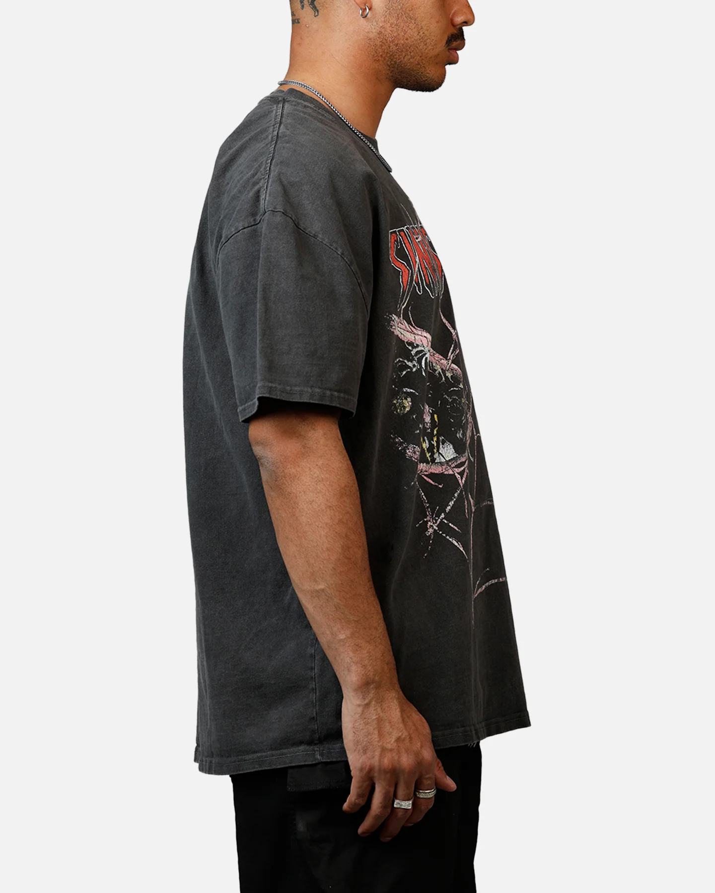 73Studio Marvel Sinister Six Through The Eyes Heavyweight T-Shirt Black Wash - Image 4
