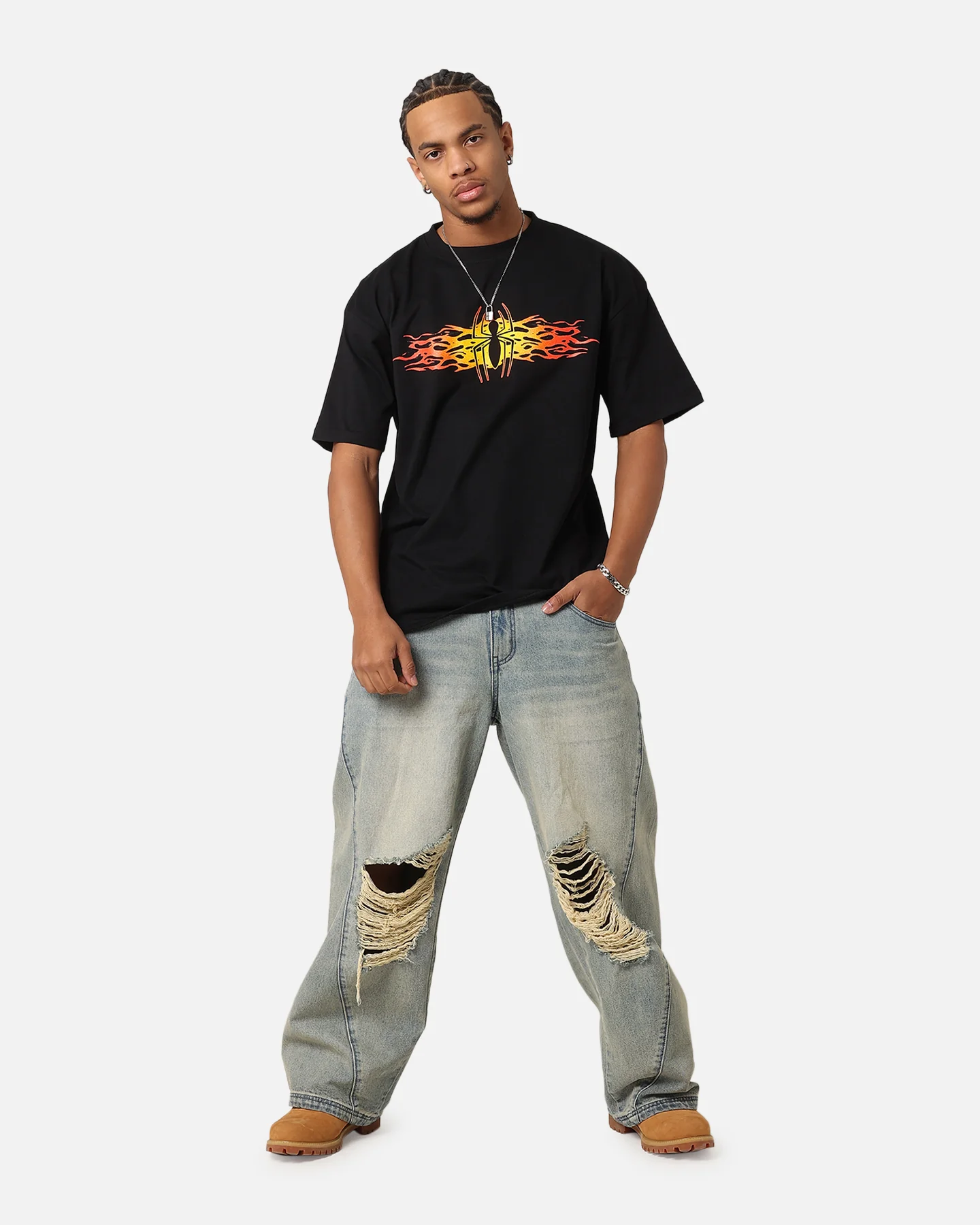 73Studio Marvel Spider-Man Y2K Spidey T-Shirt Black - Image 3