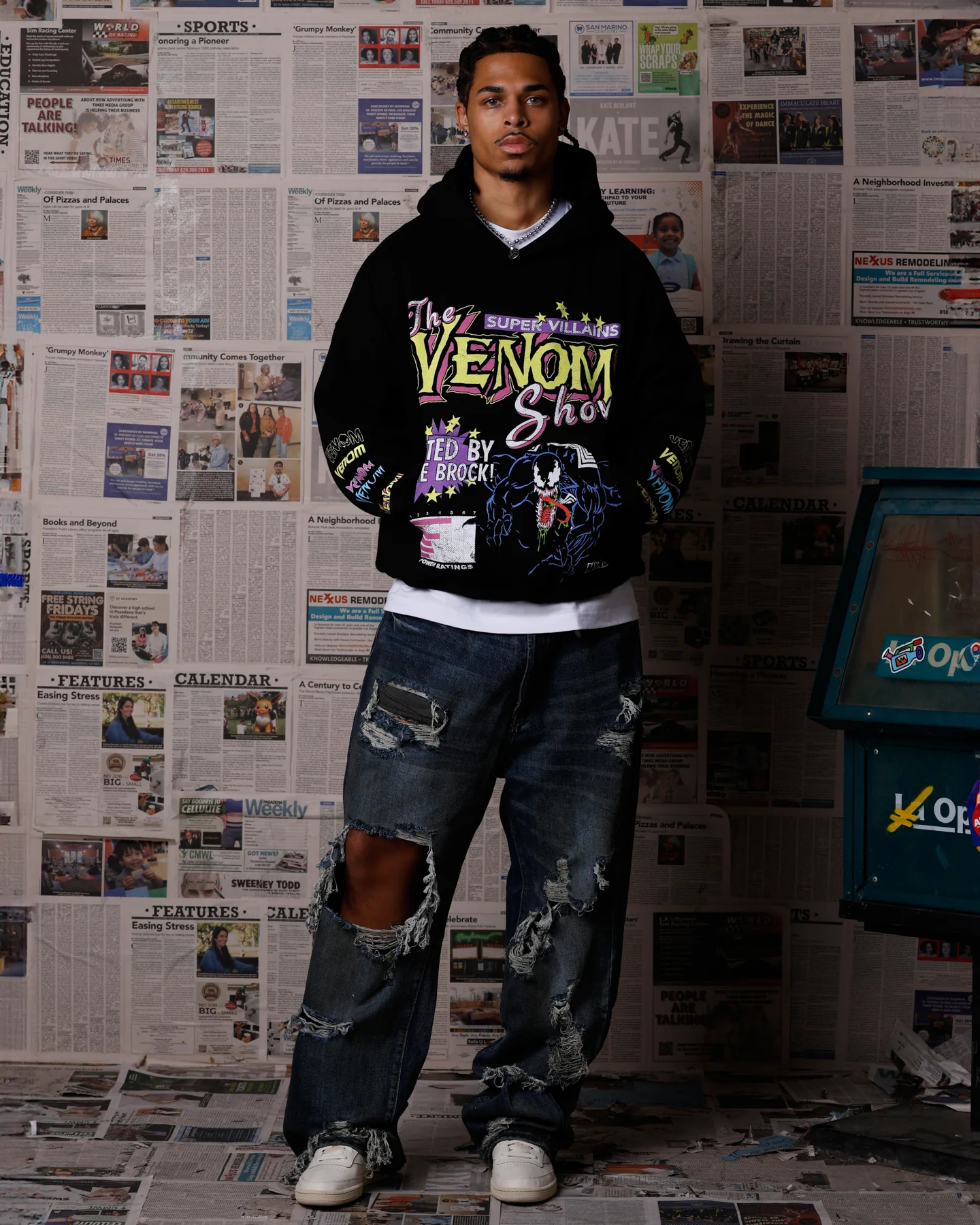 73Studio Marvel Venom The Venom Show Premium Hoodie Black - Image 3