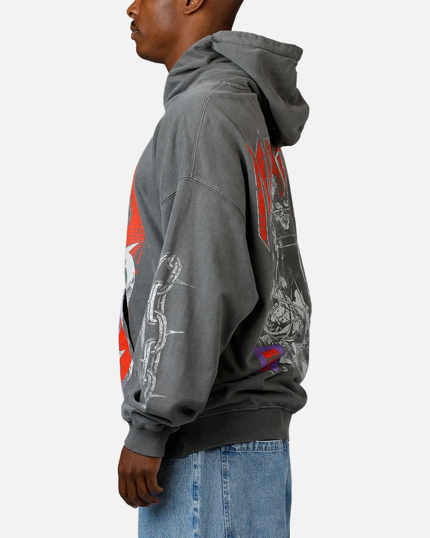 73Studio Marvel X-Men Magneto Premium Hoodie Black Wash - Image 5