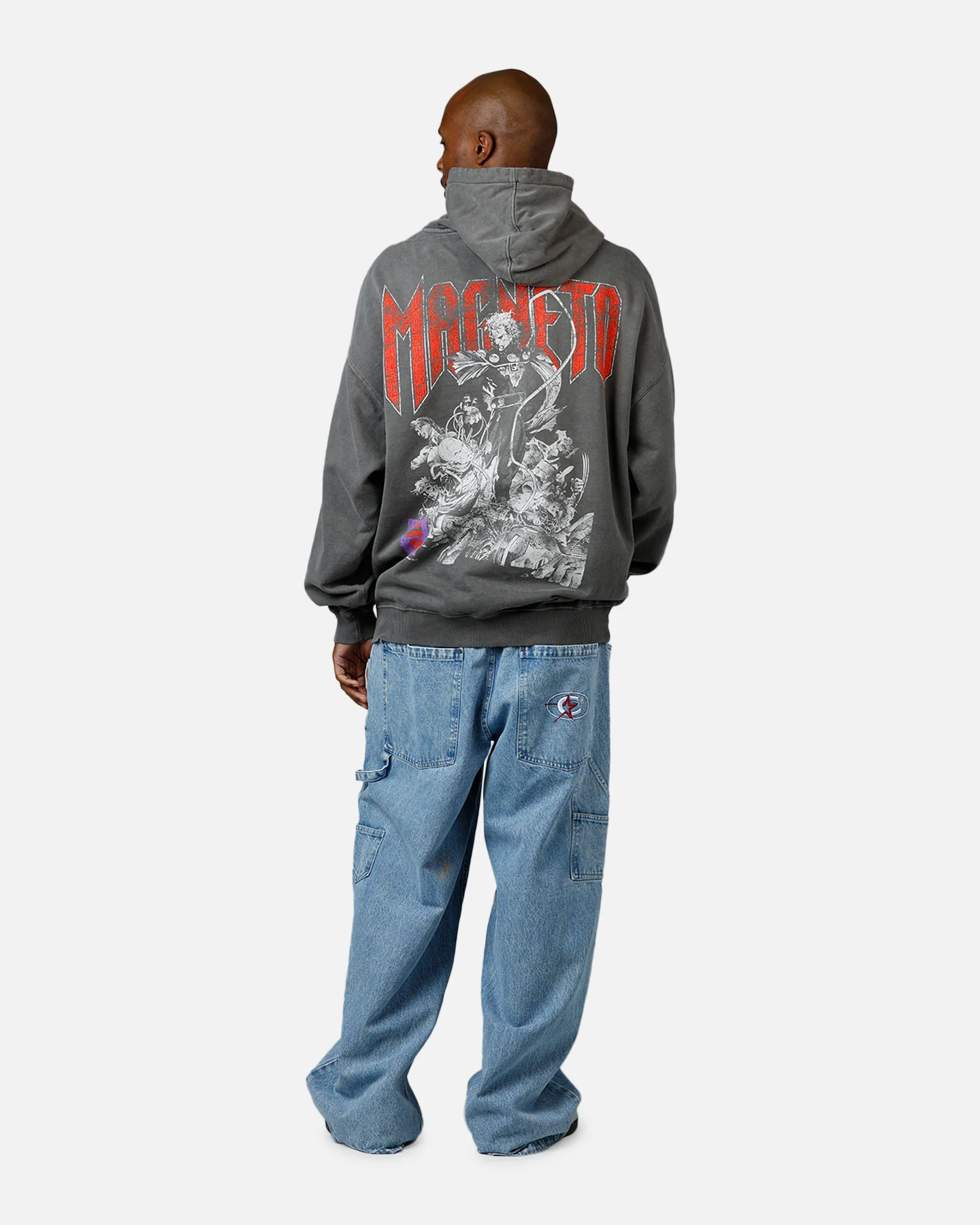73Studio Marvel X-Men Magneto Premium Hoodie Black Wash - Image 6