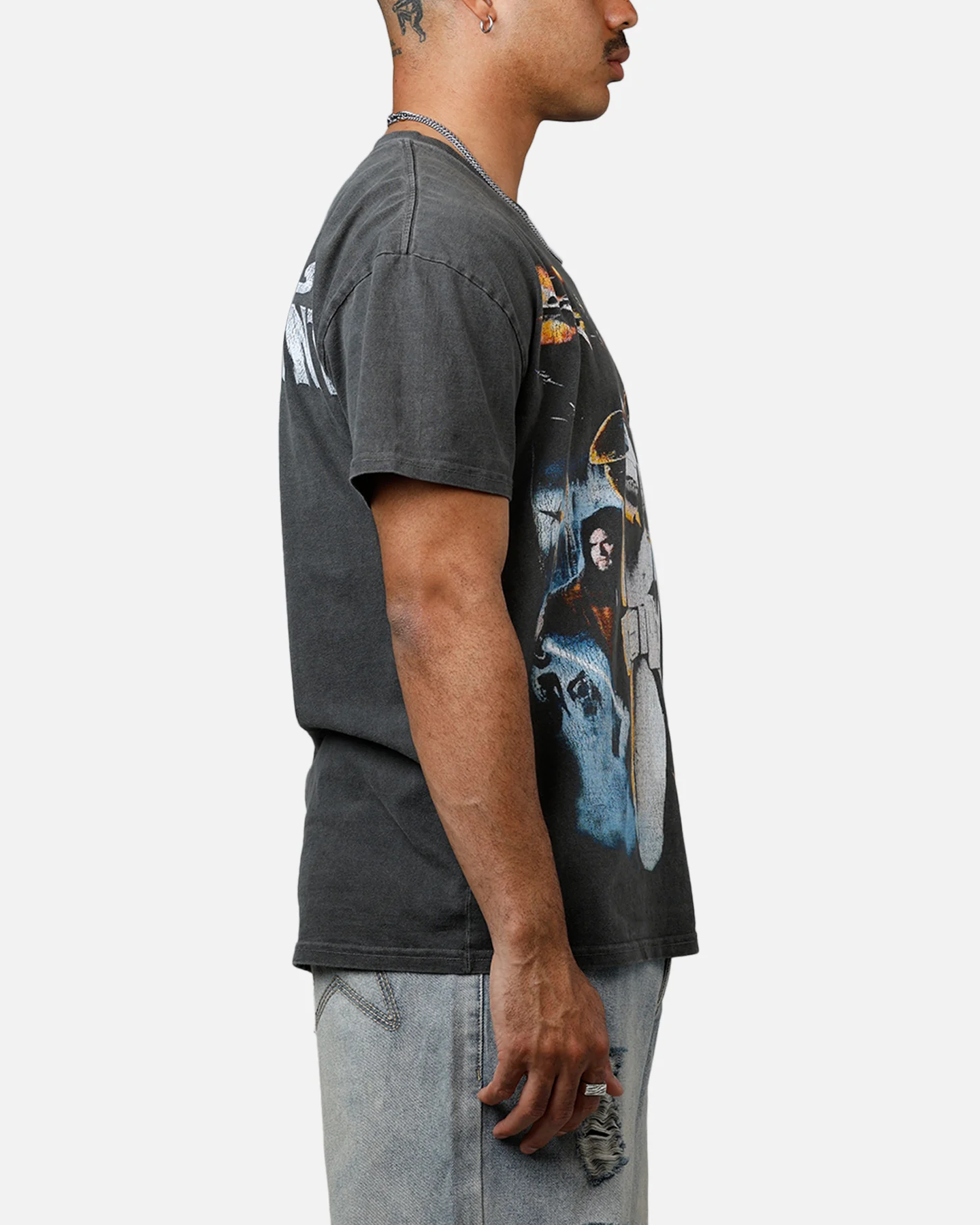 73Studio Star Wars Battlefront 2 Heavyweight T-Shirt Black Wash - Image 4