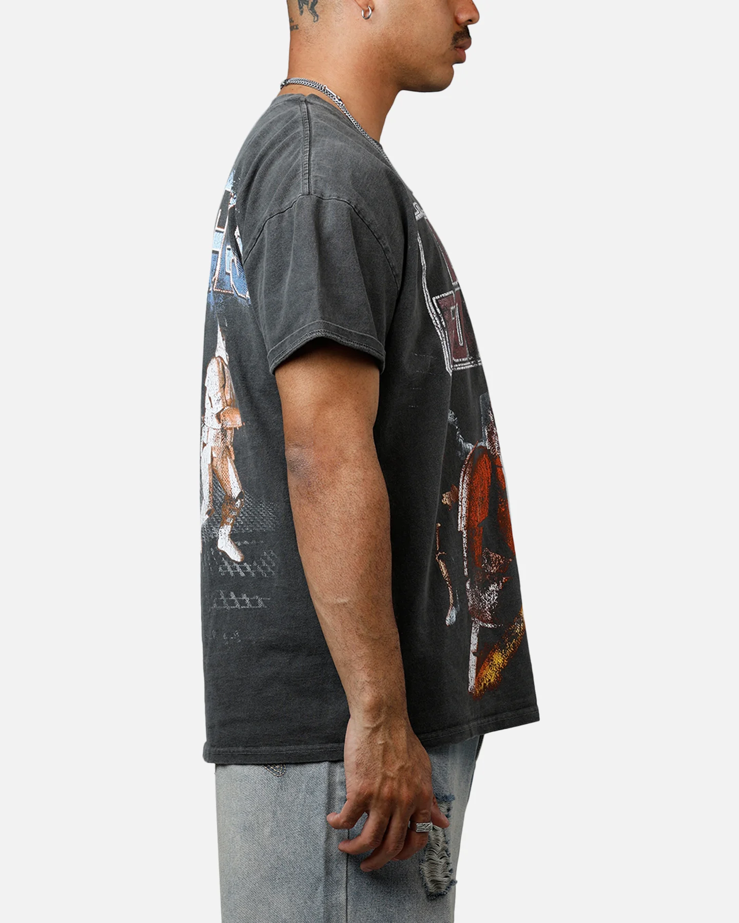73Studio Star Wars Battlefront Dark Forces Heavyweight T-Shirt Black Wash - Image 4