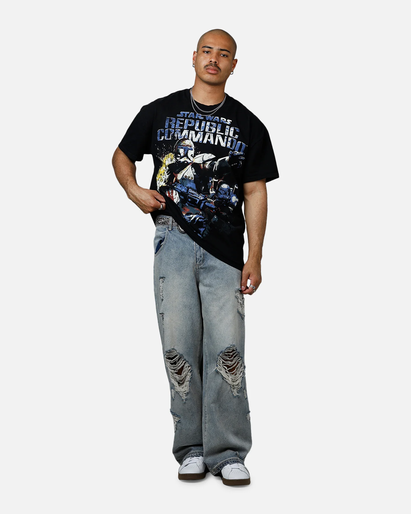 73Studio Star Wars Battlefront Republic Commando Heavyweight T-Shirt Black - Image 3